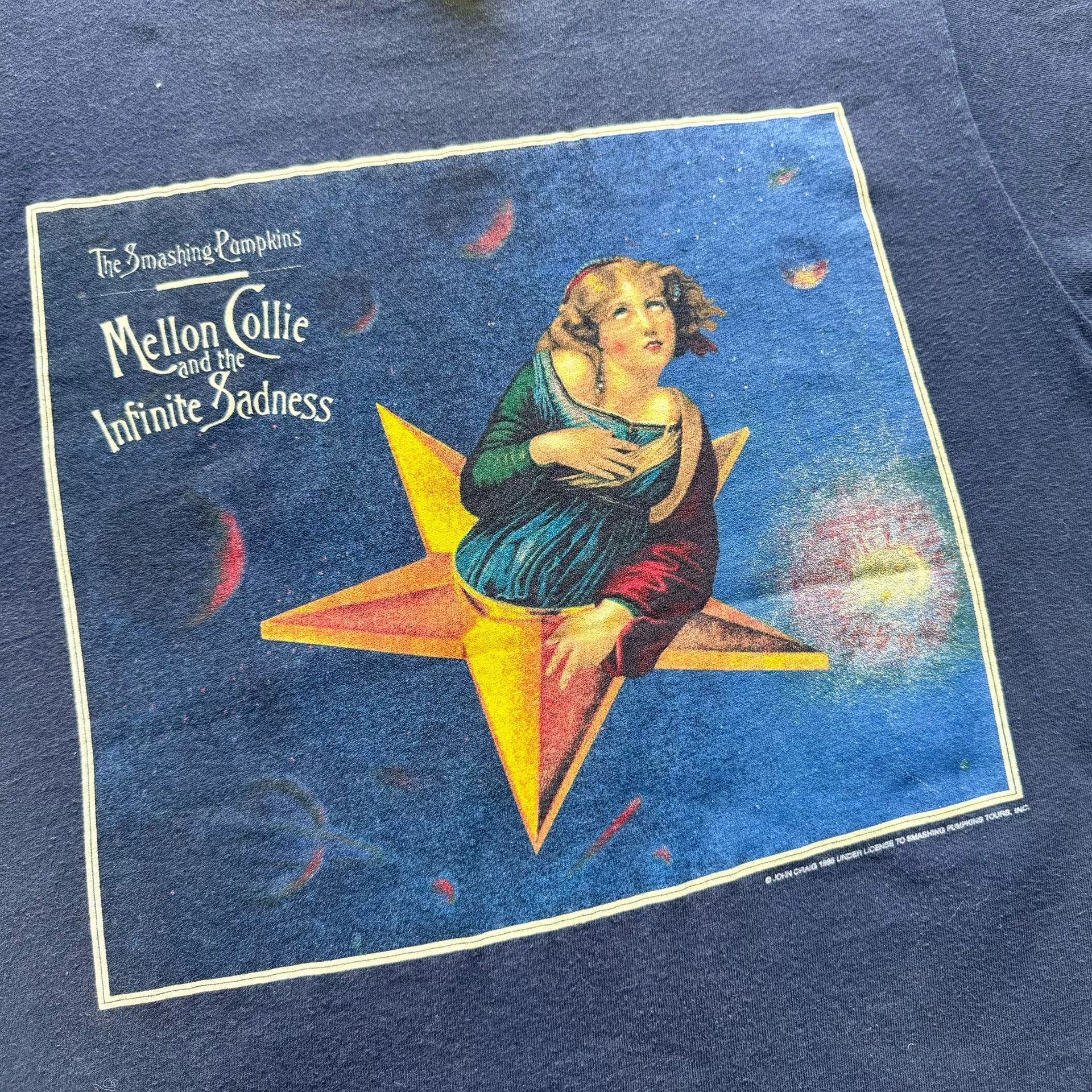 Vintage Vintage 1995 Smashing Pumpkins Band Tee Size US M / EU 48-50 / 2 - 3 Thumbnail