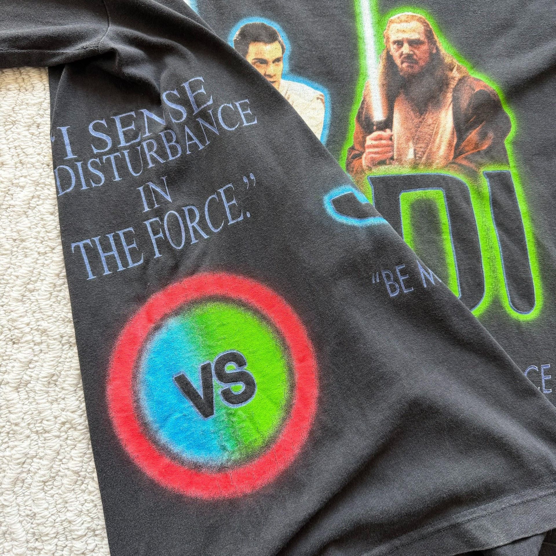 Vintage Vintage 90s Star Wars Sith Maul Tee Size US M / EU 48-50 / 2 - 6 Thumbnail