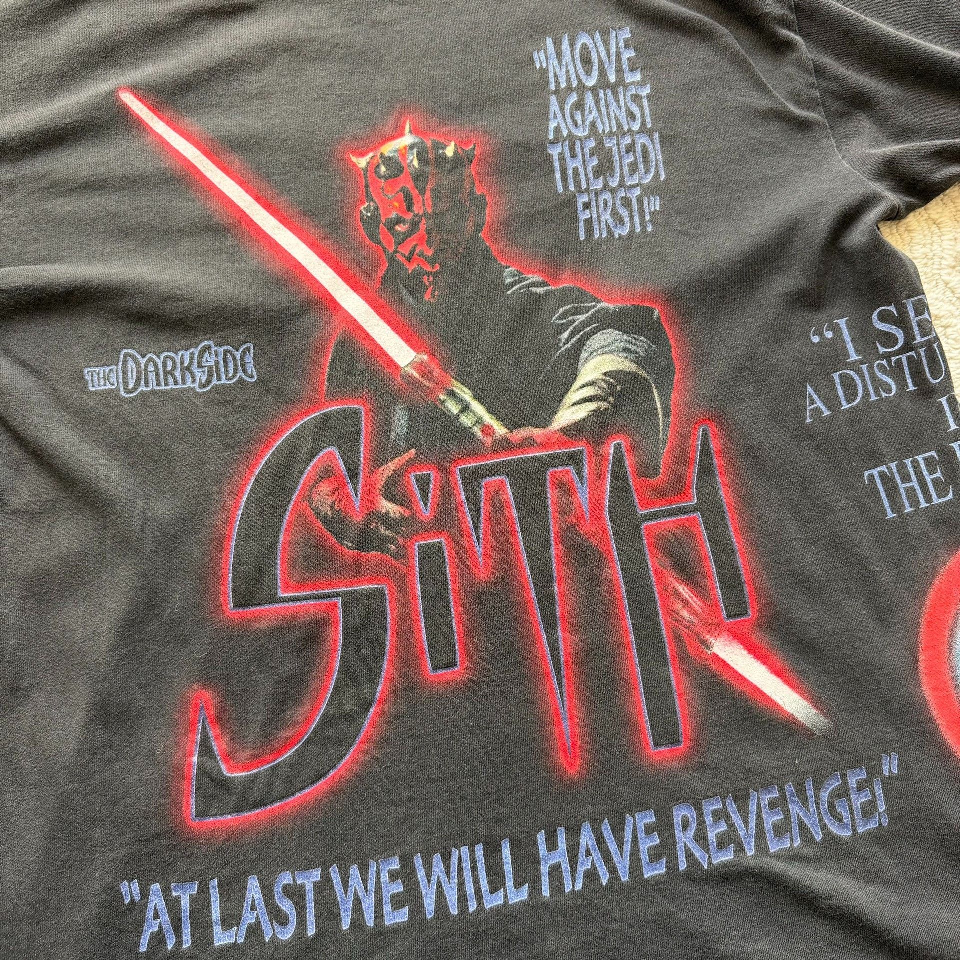 Vintage Vintage 90s Star Wars Sith Maul Tee Size US M / EU 48-50 / 2 - 5 Thumbnail