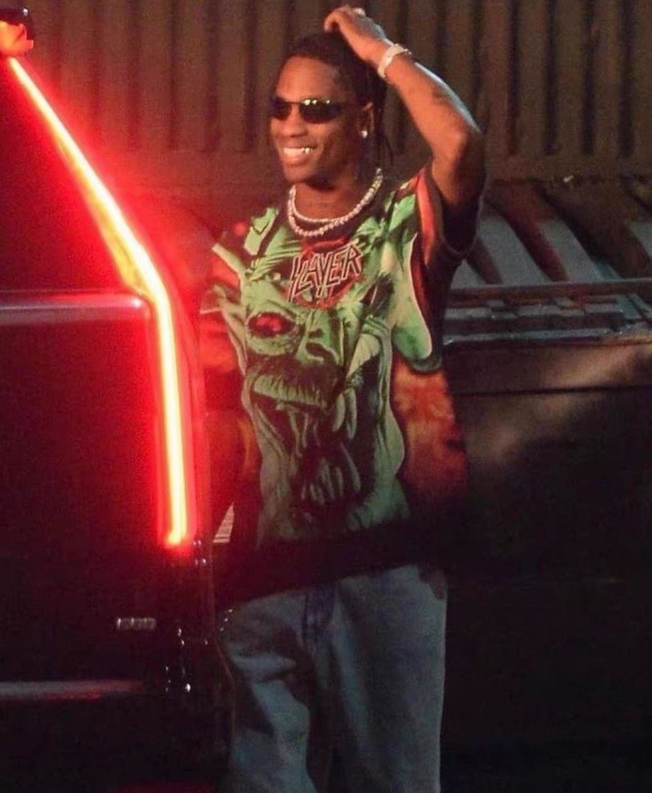 Vintage Vintage Slayer 00s Bootleg Travis Scott Tee Size US M / EU 48-50 / 2 - 8 Thumbnail