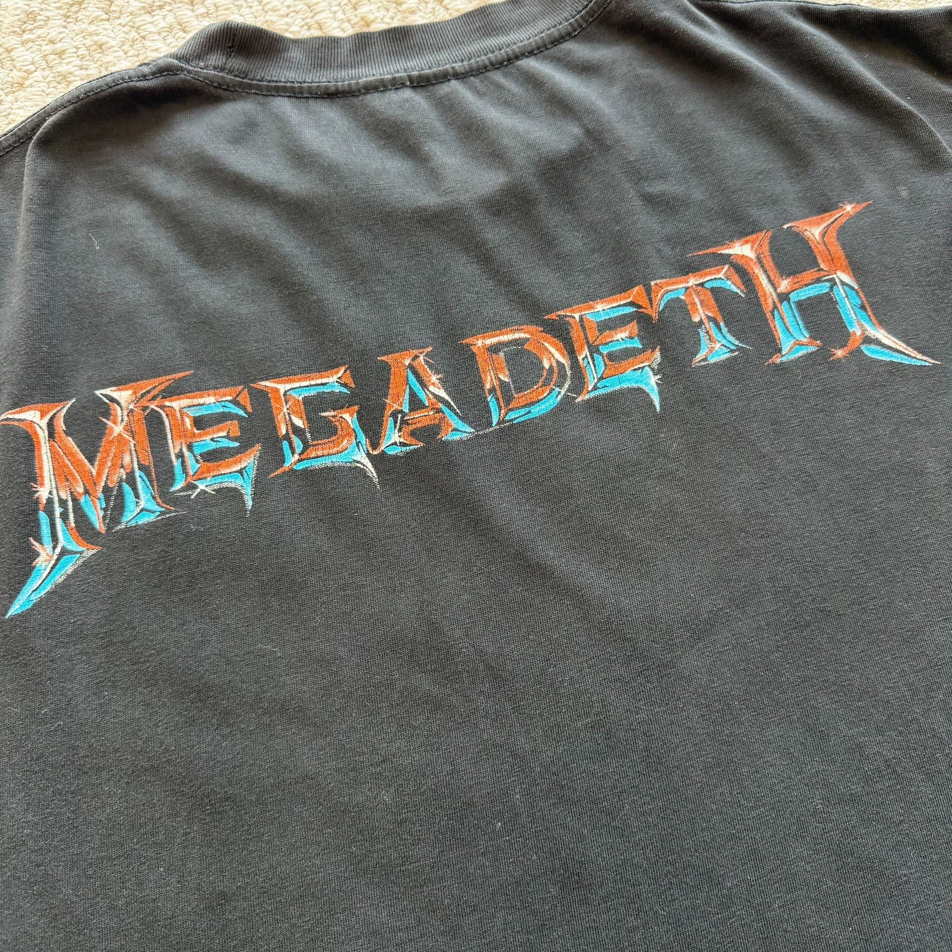 Vintage Vintage 90s Megadeth Bootleg Band Tee Size US M / EU 48-50 / 2 - 5 Thumbnail
