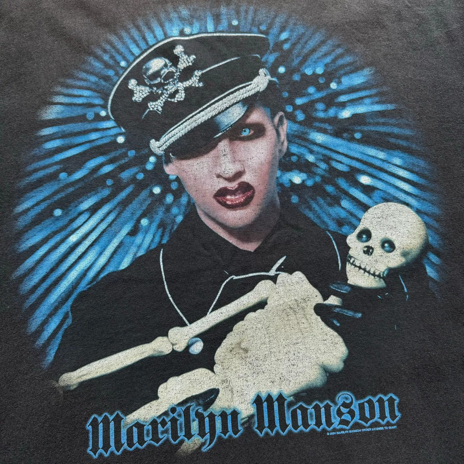 Vintage Vintage 2004 Marilyn Manson Band Tee Size US XXL / EU 58 / 5 - 4 Thumbnail