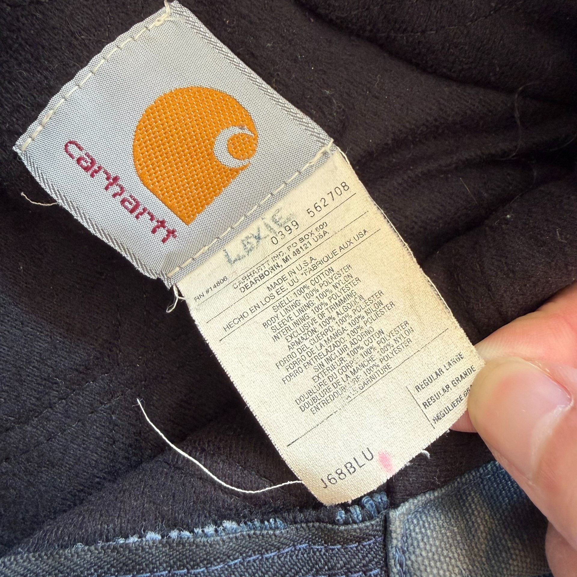 Vintage Vintage Carhartt J68 Blu 1999 Size US M / EU 48-50 / 2 - 7 Thumbnail