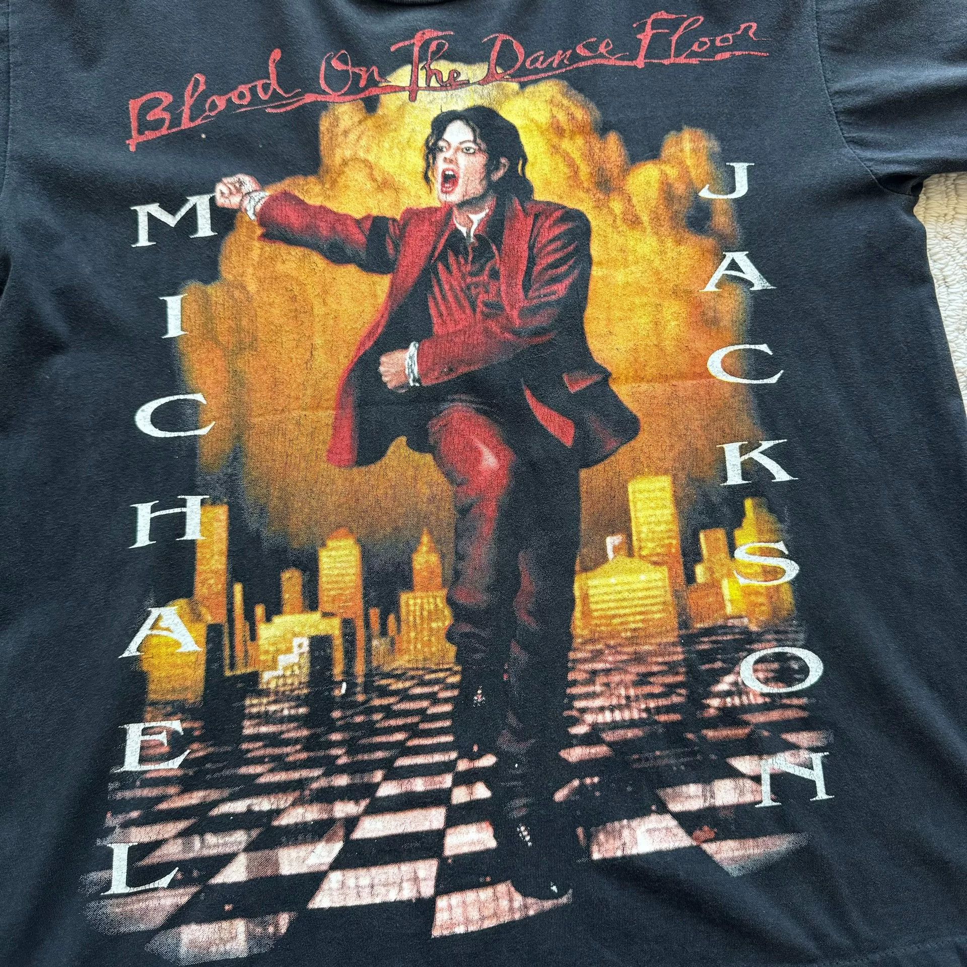 Vintage Vintage 90s Michael Jackson Bootleg Tee Size US M / EU 48-50 / 2 - 4 Thumbnail