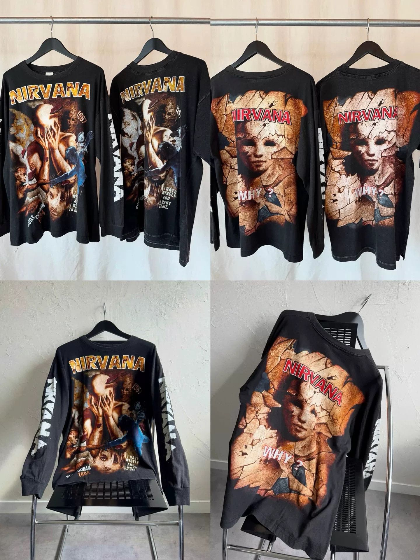 Vintage Vintage 90s Nirvana Bootleg Tee Size US M / EU 48-50 / 2 - 6 Thumbnail