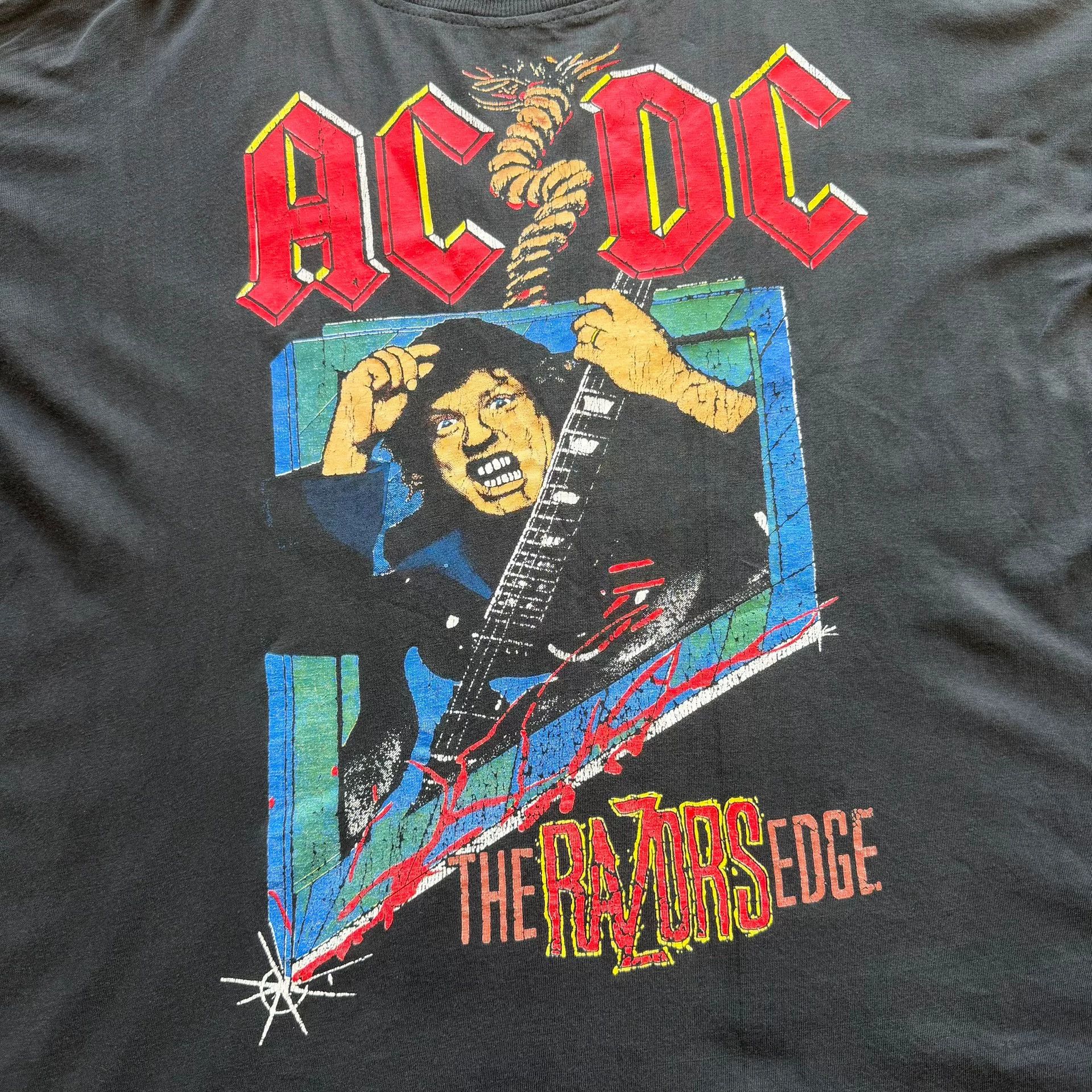 Vintage Vintage 90s ACDC Band Tee Size US M / EU 48-50 / 2 - 4 Thumbnail