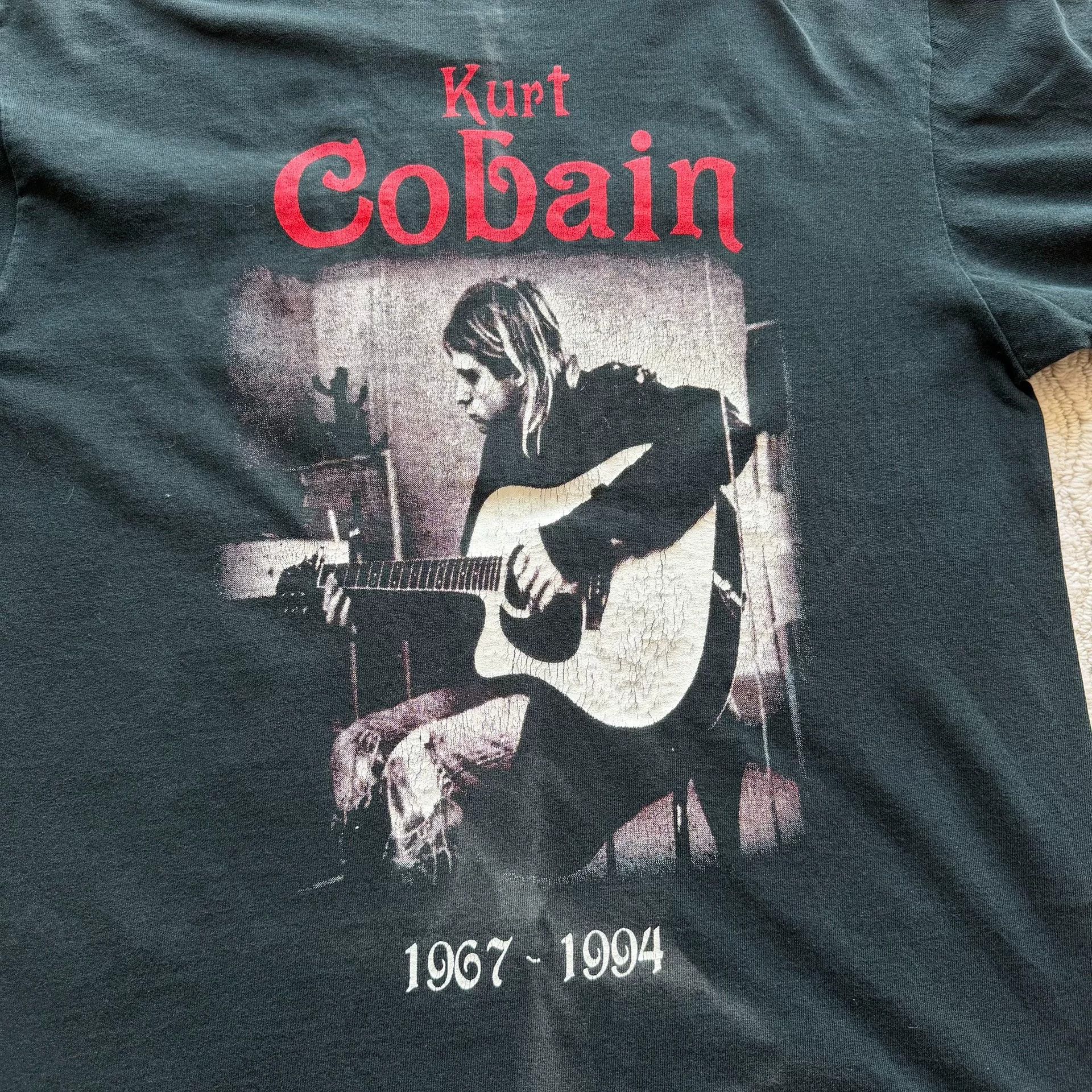 Vintage Vintage 00s Kurt Cobain Bootleg Nirvana Tee Size US M / EU 48-50 / 2 - 5 Thumbnail