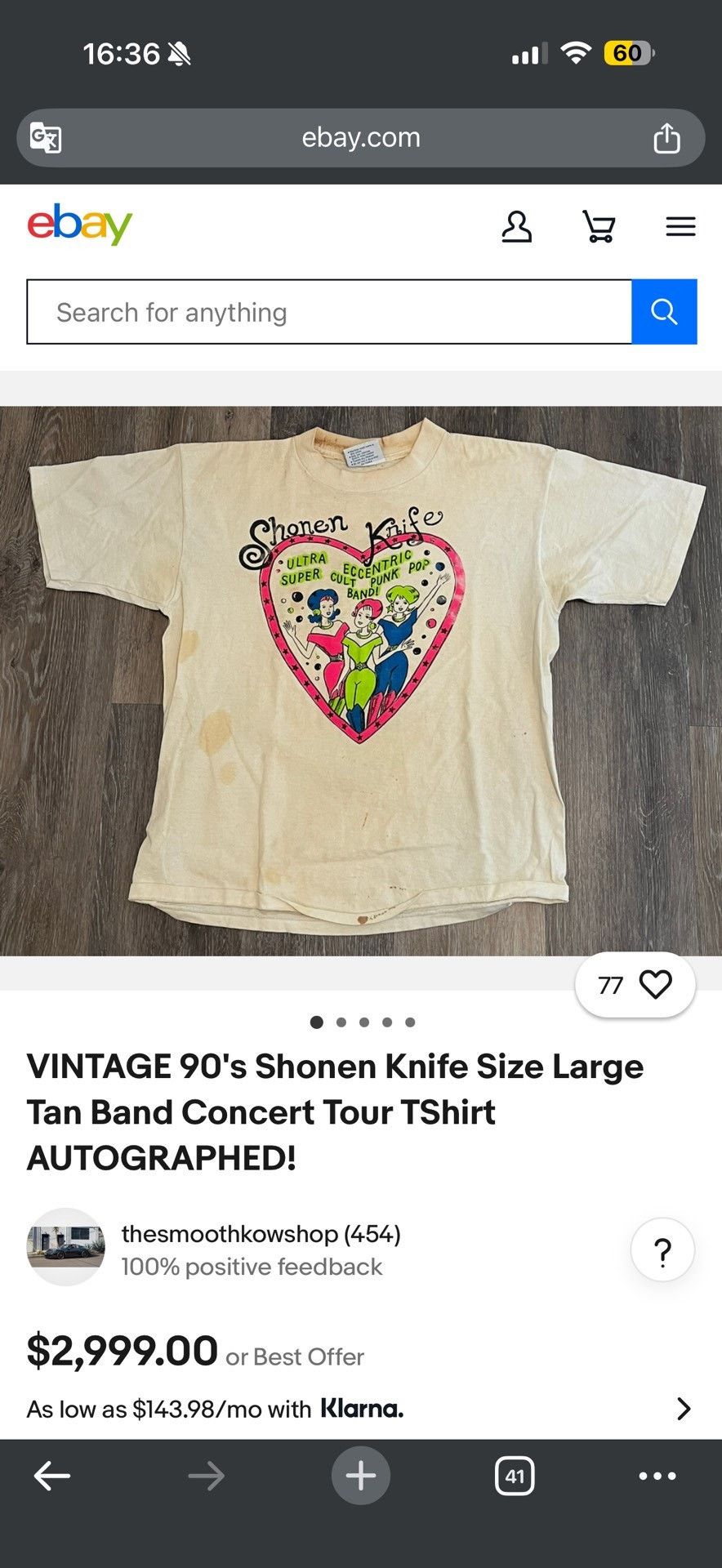 Vintage Vintage Shonen Knife 00s Band Tee Size US M / EU 48-50 / 2 - 5 Thumbnail