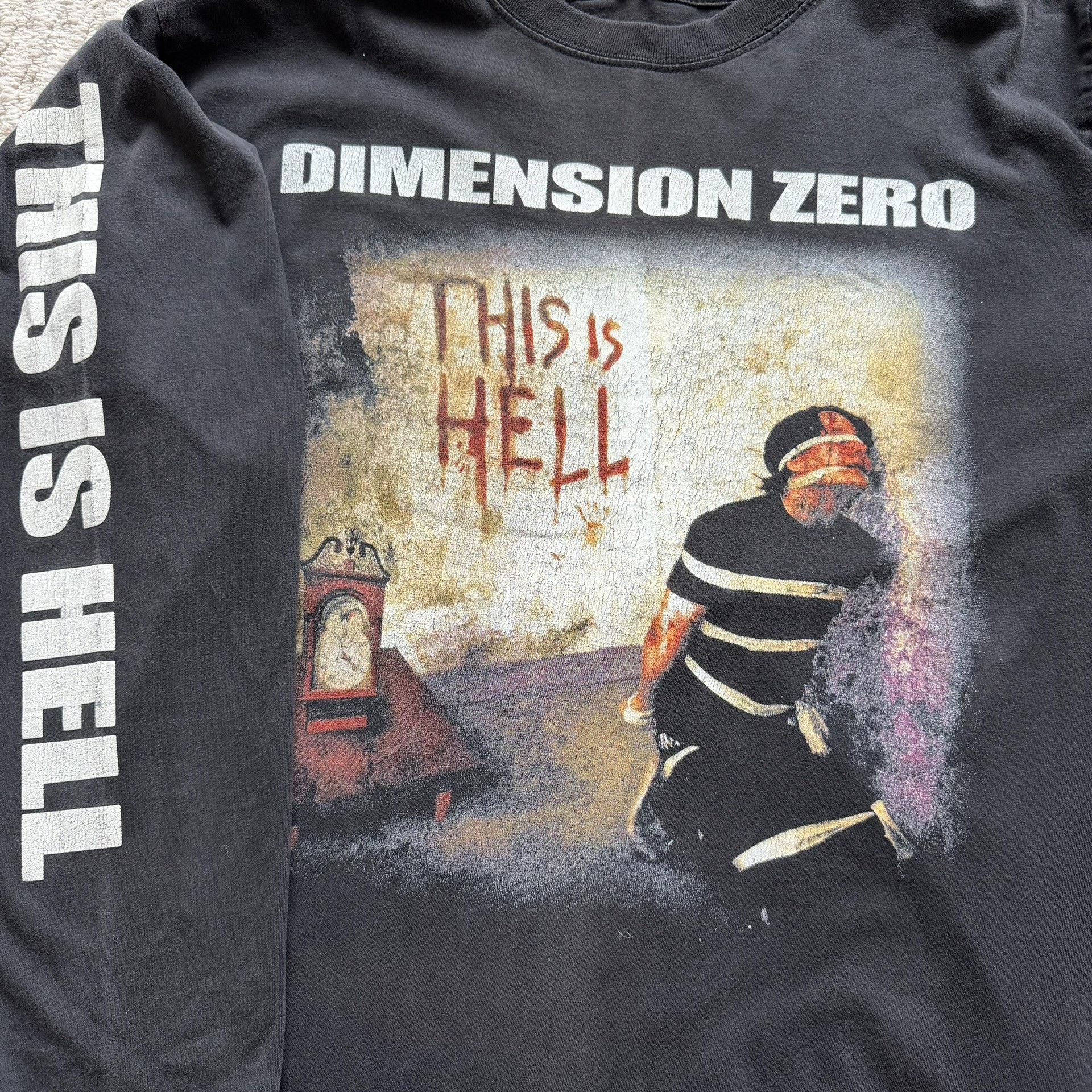 Vintage Vintage Dimension Zero This Is Hell Longsleeve Size US L / EU 52-54 / 3 - 4 Thumbnail