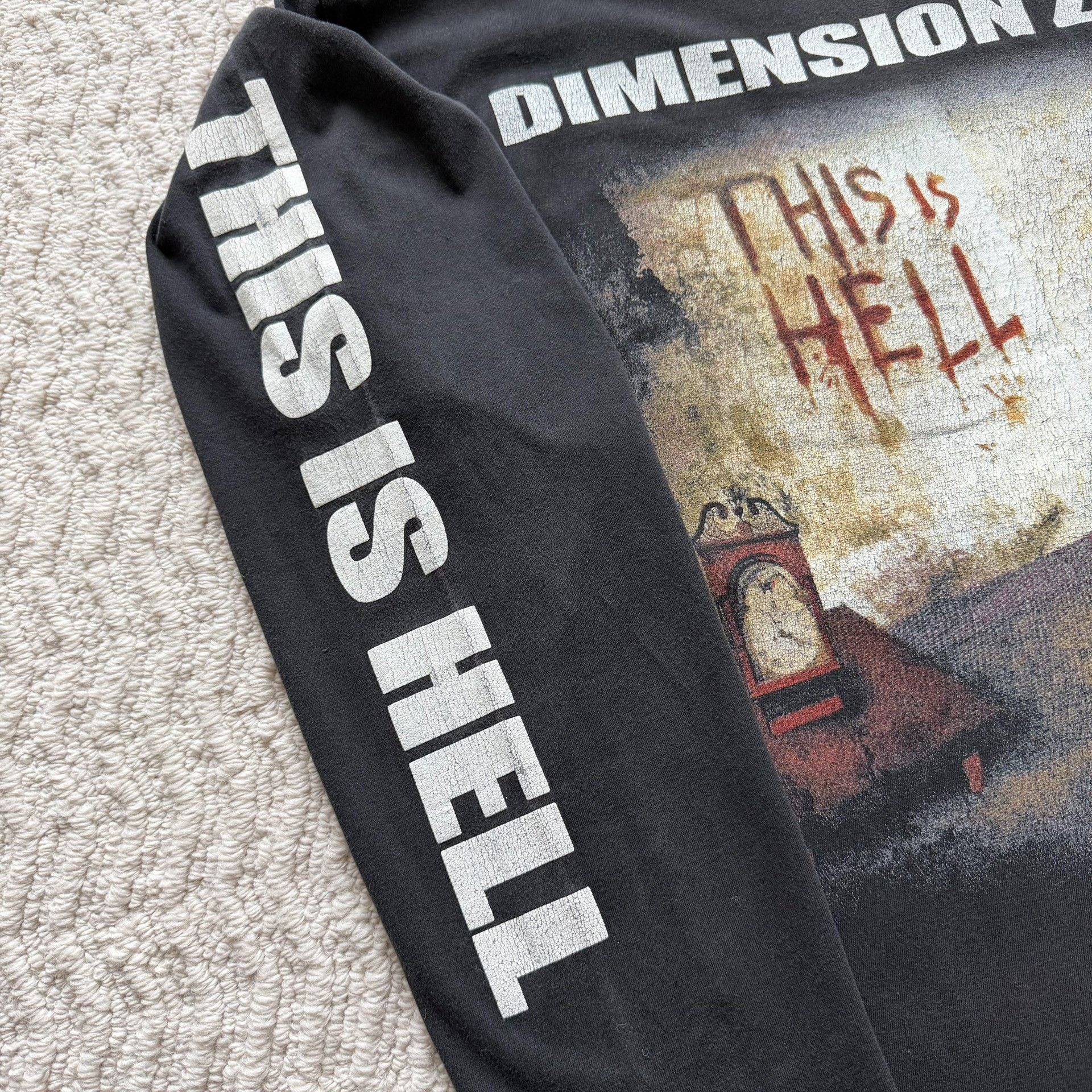 Vintage Vintage Dimension Zero This Is Hell Longsleeve Size US L / EU 52-54 / 3 - 6 Thumbnail