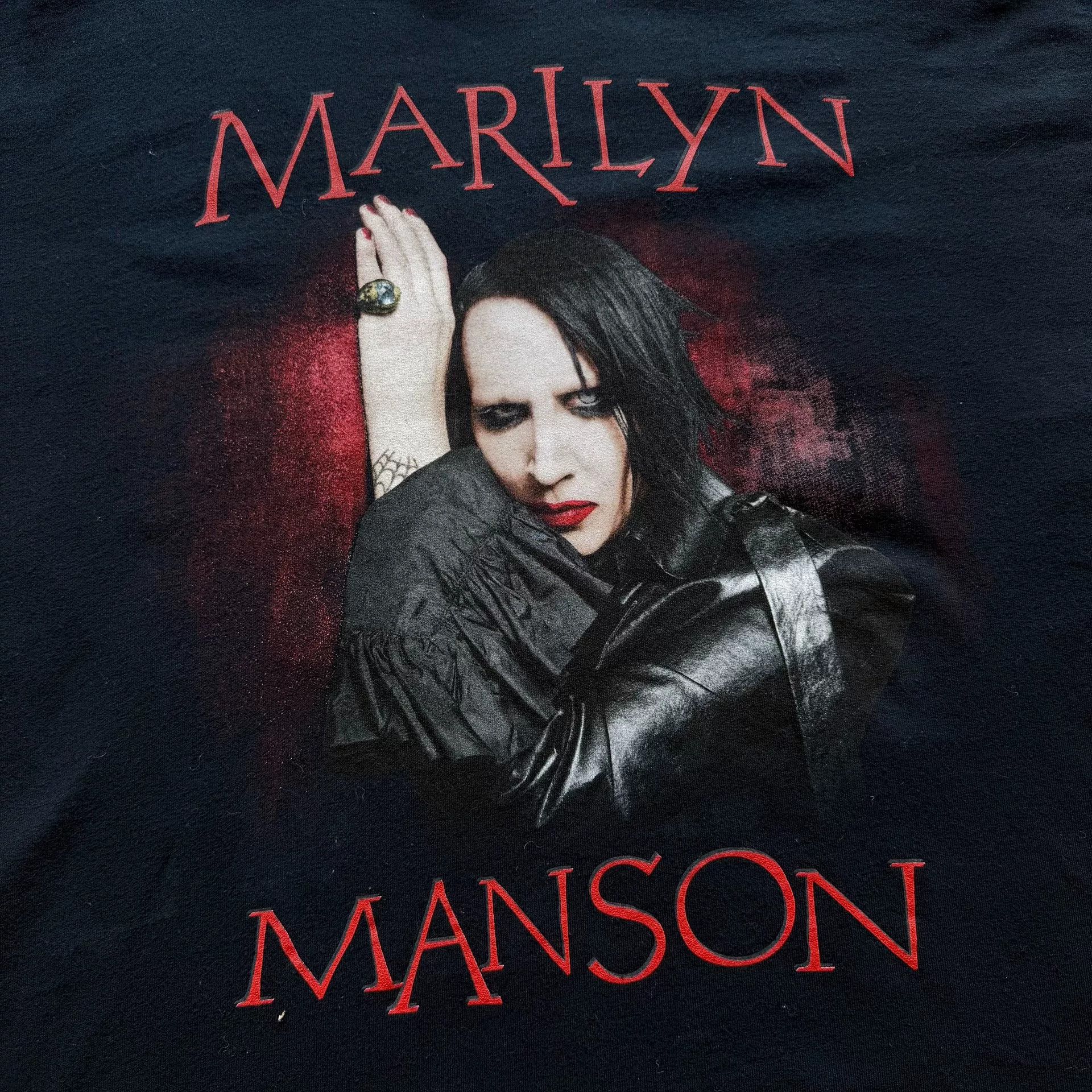 Vintage Vintage 2008 Marilyn Manson Band Tee Size US XXL / EU 58 / 5 - 4 Thumbnail