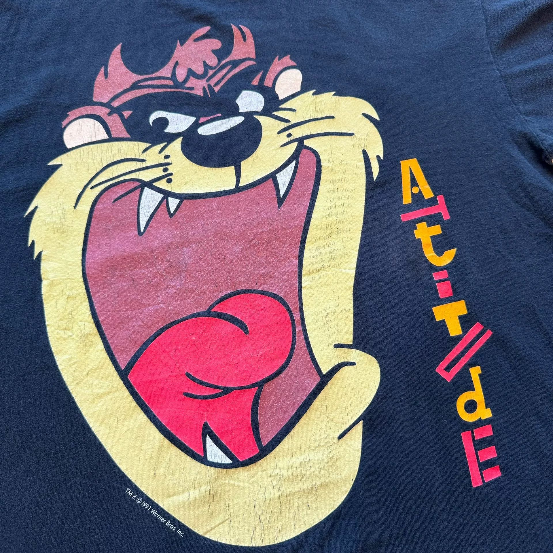 Vintage Vintage 1991 Looney Tunes Taz Tee Size US M / EU 48-50 / 2 - 3 Thumbnail