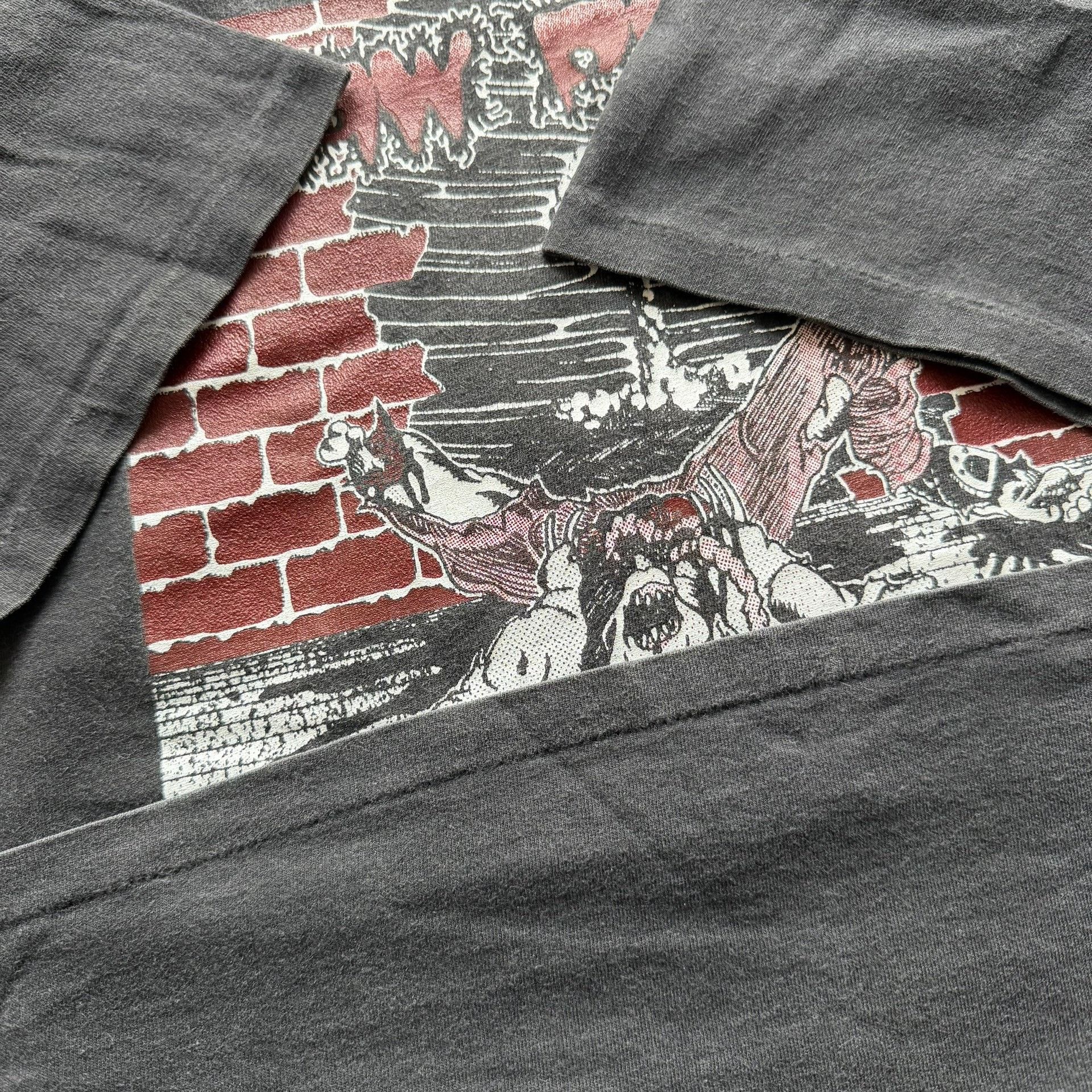 Vintage Vintage 90s Punk Raw Power Band Tee Size US L / EU 52-54 / 3 - 4 Thumbnail