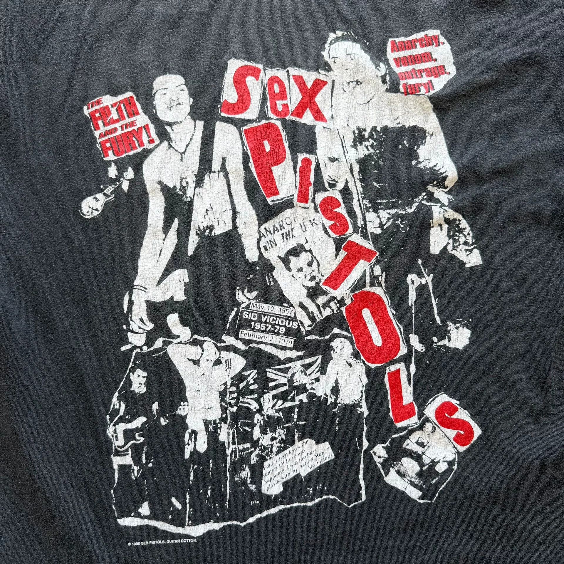 Vintage Vintage Sex Pistols 90s Band Tee Size US S / EU 44-46 / 1 - 2 Thumbnail