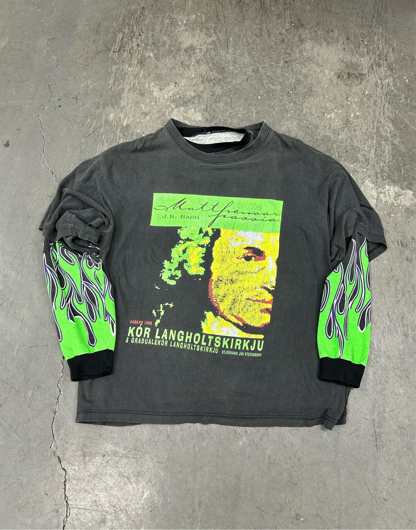 Vintage Vintage 90s J.S. Bach Faded Tee Size US M / EU 48-50 / 2 - 3 Thumbnail