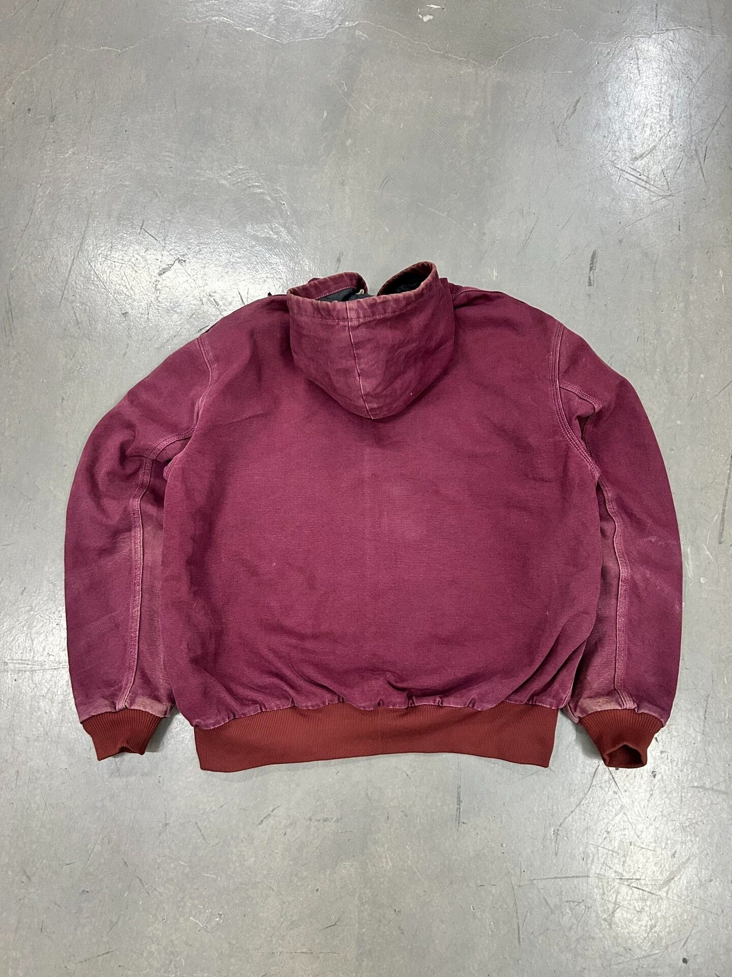 Vintage Vintage Carhartt J68 90s Red Hooded Jacket Size US M / EU 48-50 / 2 - 5 Thumbnail