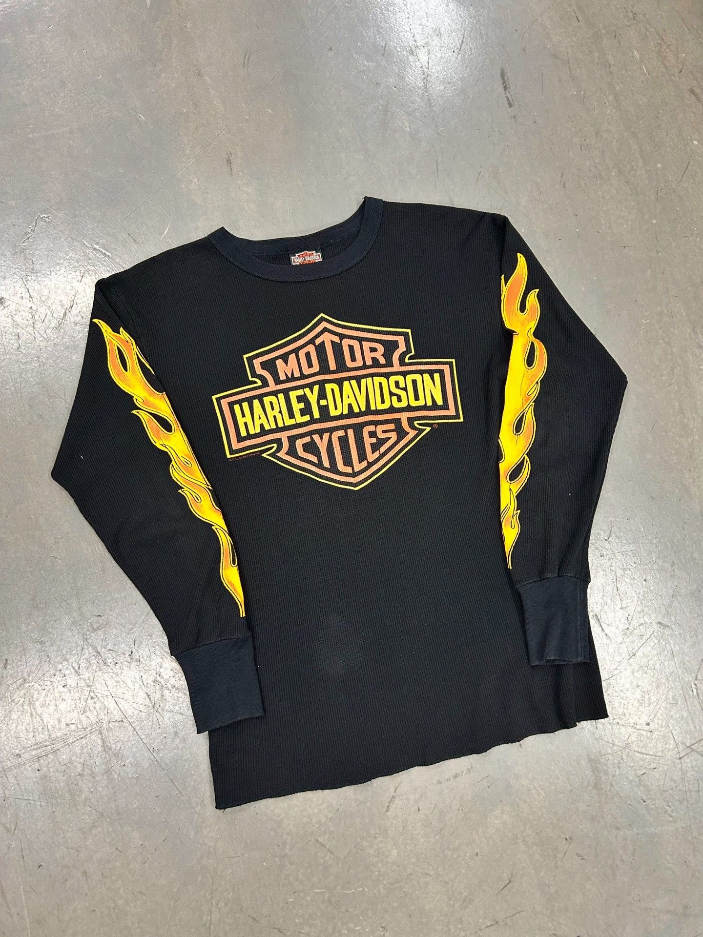 Vintage Vintage 90s Harley-Davidson Long Sleeve Tee Size US M / EU 48-50 / 2 - 2 Thumbnail