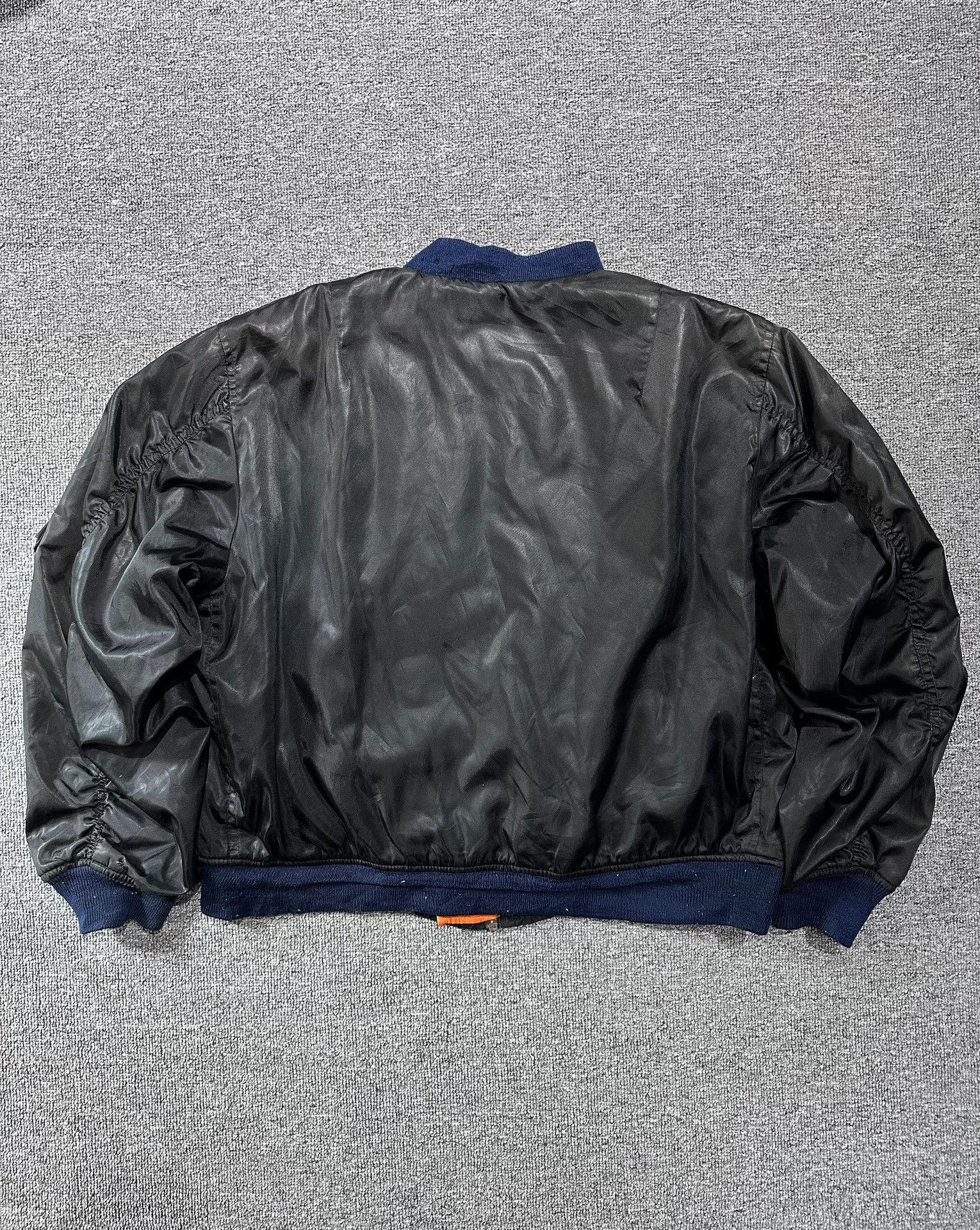 Vintage Vintage MA-1 Leather Flight Jacket Size US L / EU 52-54 / 3 - 5 Thumbnail