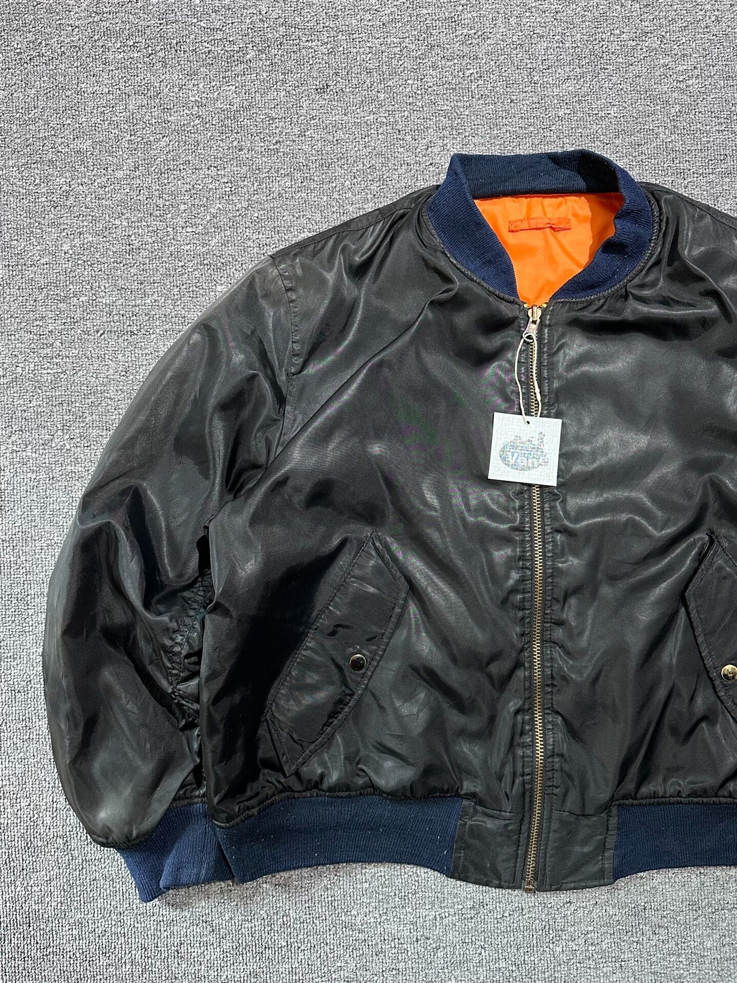 Vintage Vintage MA-1 Leather Flight Jacket Size US L / EU 52-54 / 3 - 2 Thumbnail