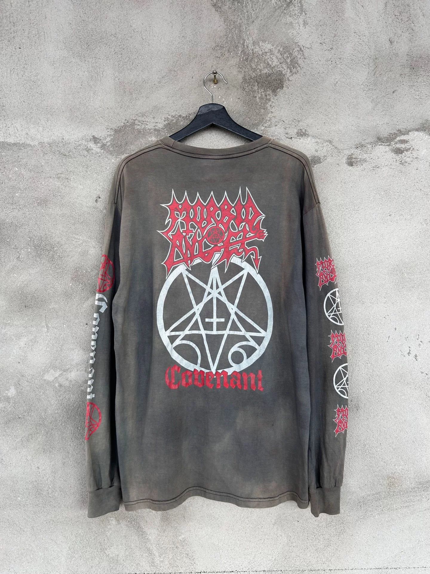 Vintage Vintage 90s Morbid Angel Long Sleeve Tee Size US M / EU 48-50 / 2 - 2 Thumbnail