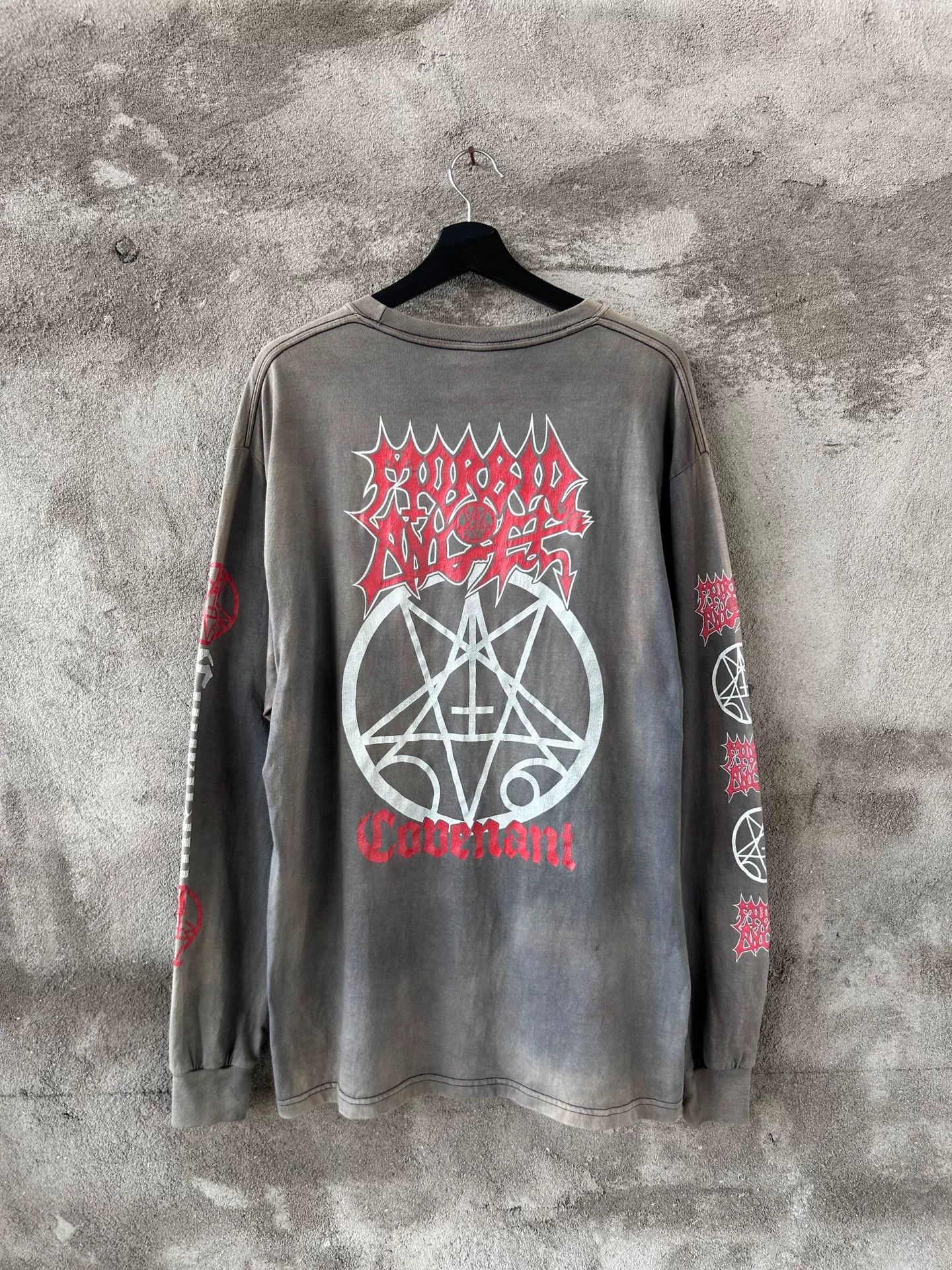 Vintage Vintage 90s Morbid Angel Long Sleeve Tee Size US M / EU 48-50 / 2 - 4 Thumbnail
