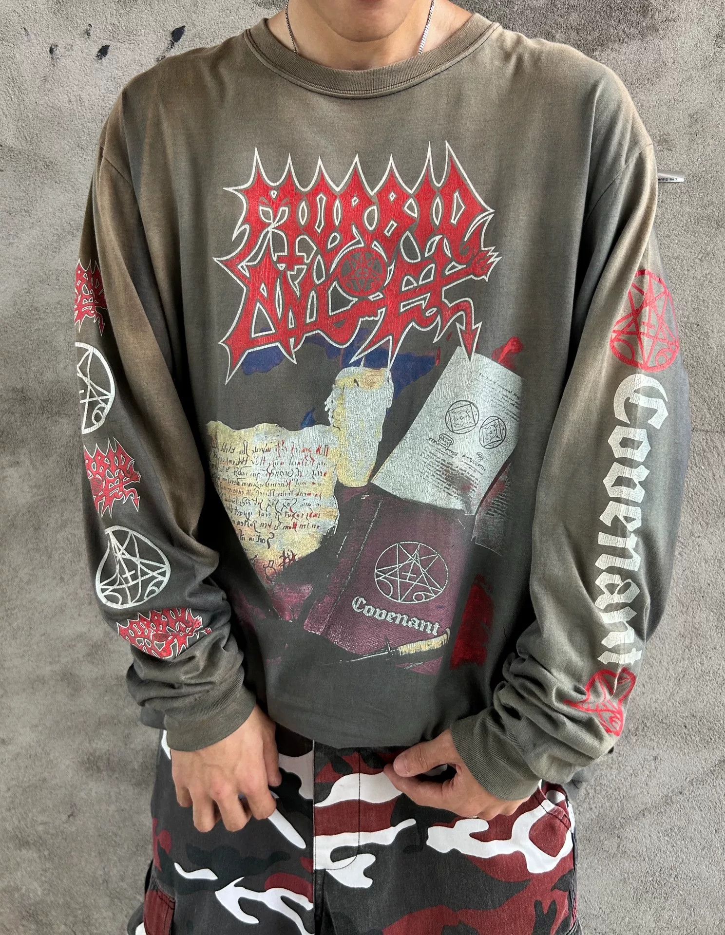 Vintage Vintage 90s Morbid Angel Long Sleeve Tee Size US M / EU 48-50 / 2 - 6 Thumbnail