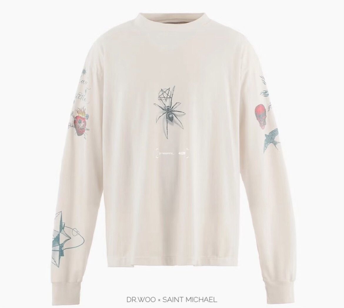 Vintage Vintage 90s Rodman Tattoo Long Sleeve Tee Size US L / EU 52-54 / 3 - 4 Thumbnail