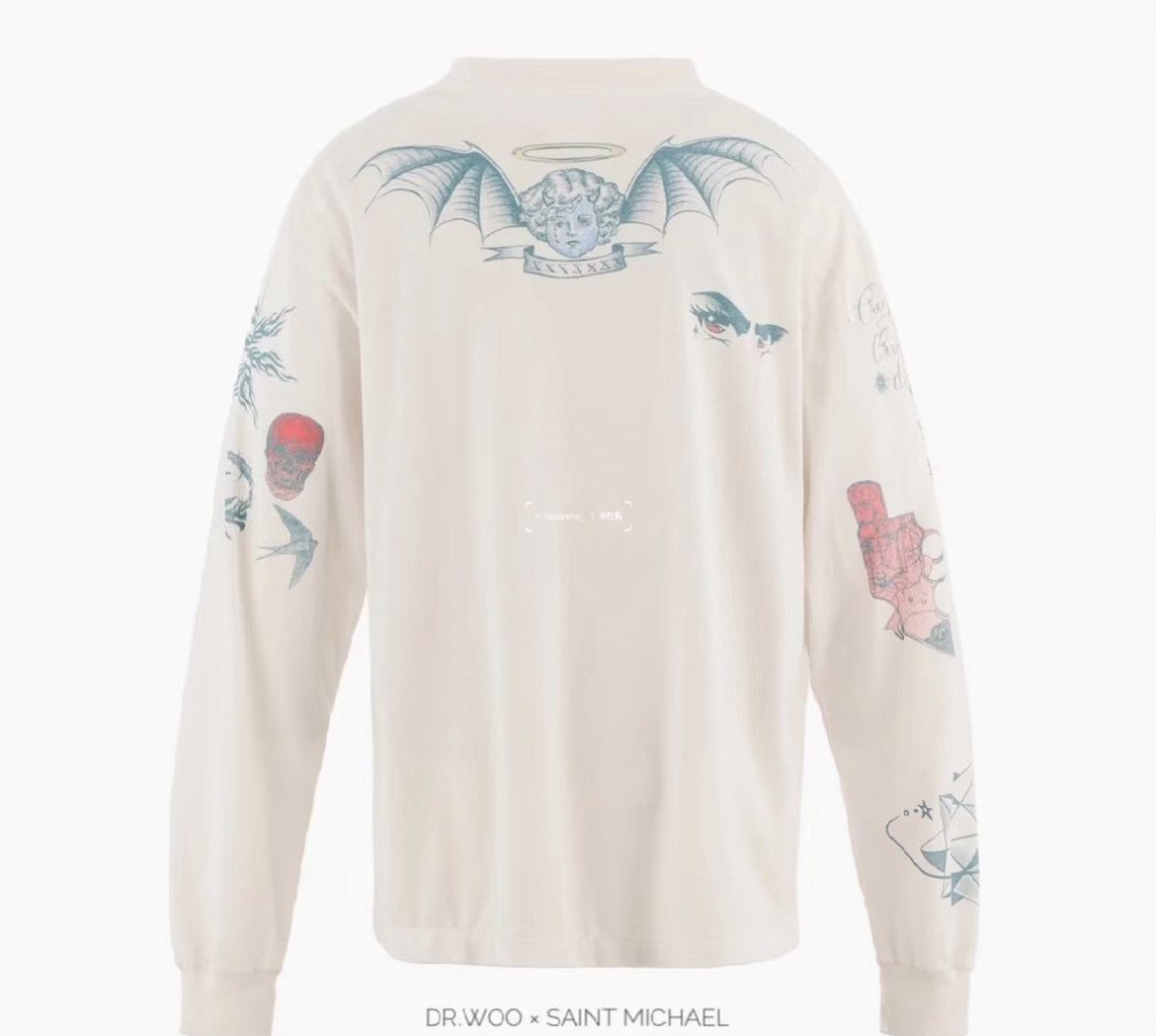 Vintage Vintage 90s Rodman Tattoo Long Sleeve Tee Size US L / EU 52-54 / 3 - 3 Thumbnail