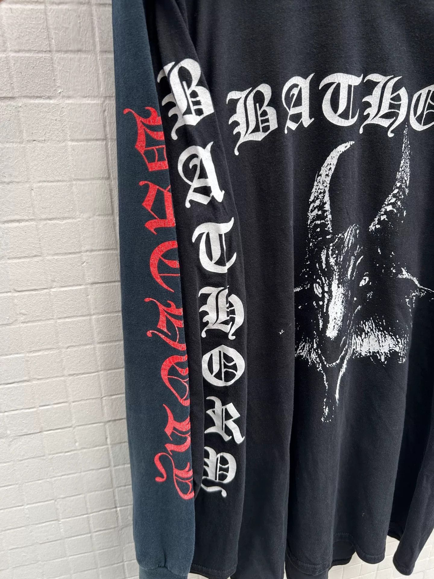 Vintage Vintage Bathory Goat Head Long Sleeve Tee Size US M / EU 48-50 / 2 - 4 Thumbnail