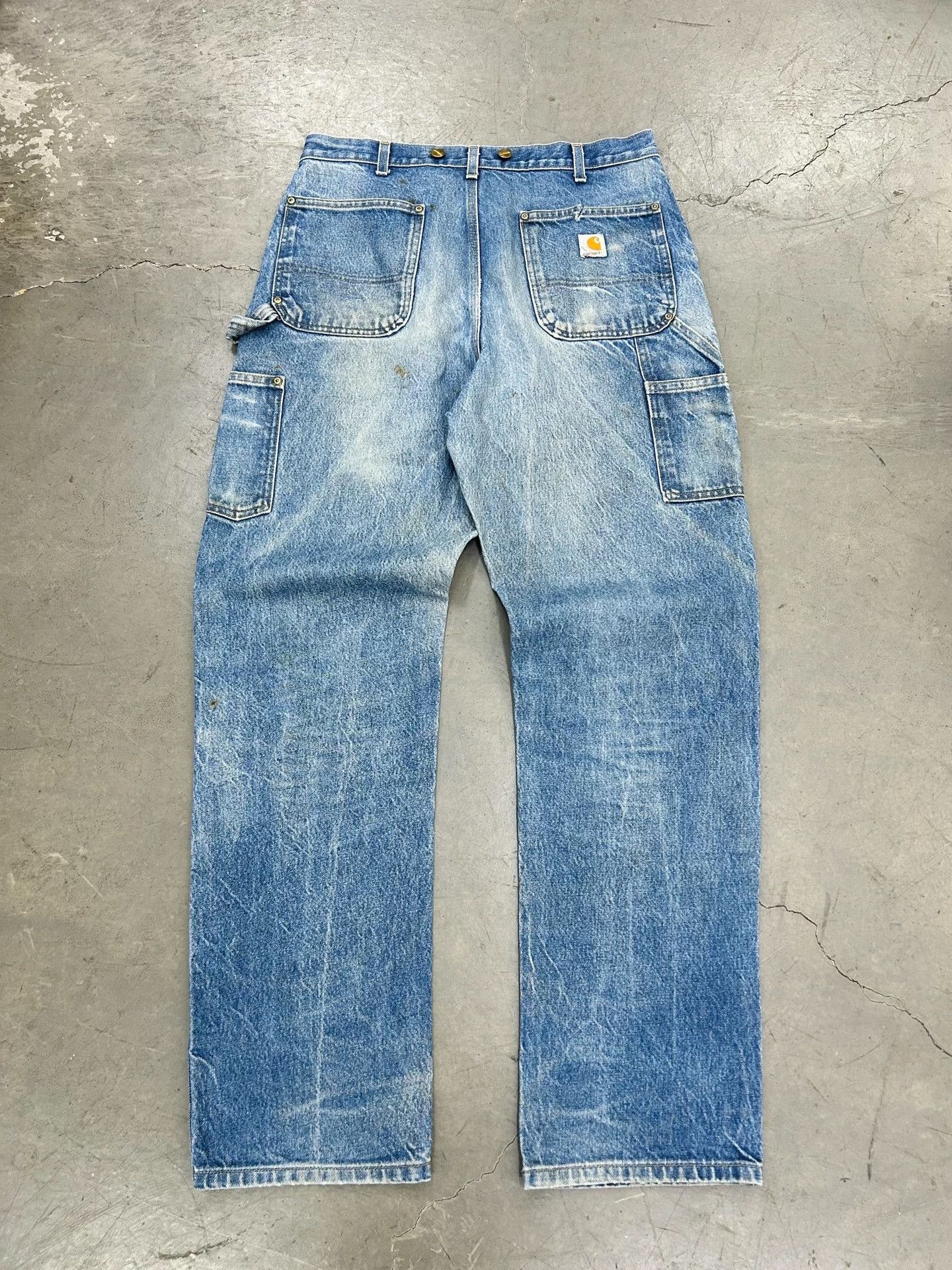 Vintage Vintage Carhartt B07 Denim Double Knee Pants Size US 34 / EU 50 - 4 Thumbnail