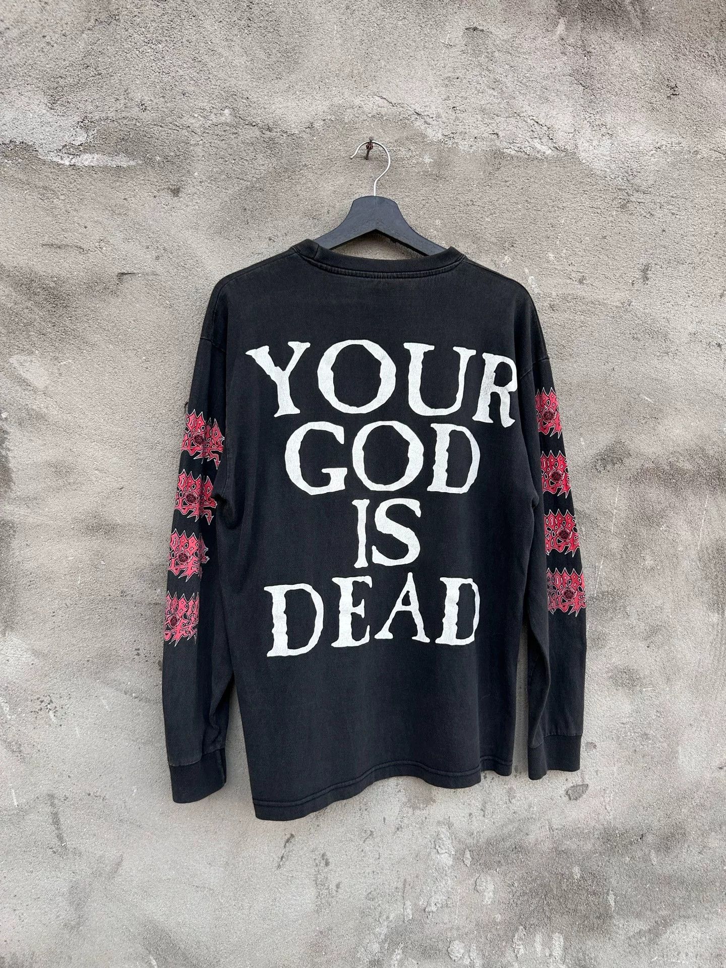 Vintage 90s Vintage Morbid Angel Long Sleeve Tee Size US M / EU 48-50 / 2 - 6 Thumbnail