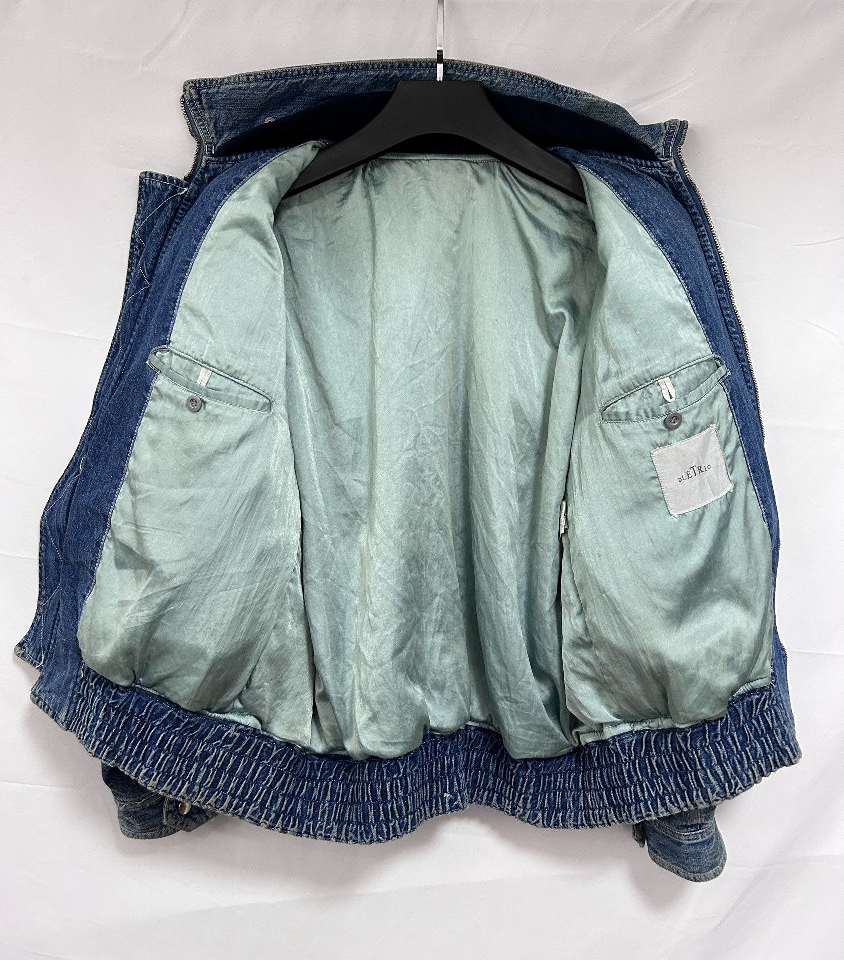 Vintage Vintage Issey Miyake Denim Bomber Size US M / EU 48-50 / 2 - 2 Thumbnail