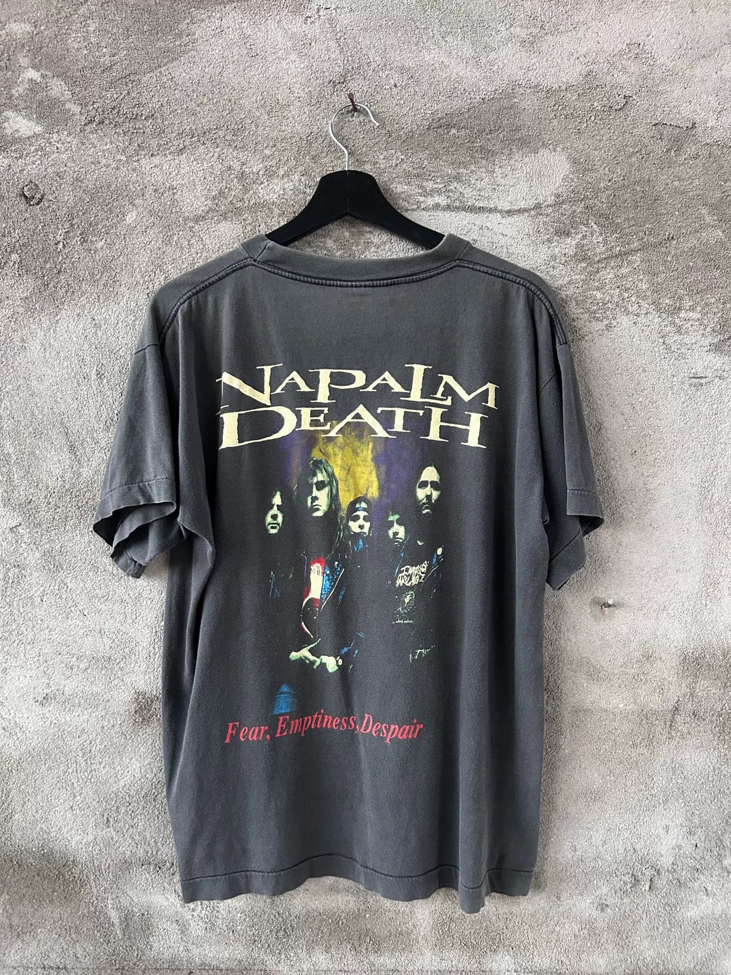 Vintage Vintage 90s Napalm Death T-Shirt Size US M / EU 48-50 / 2 - 3 Thumbnail