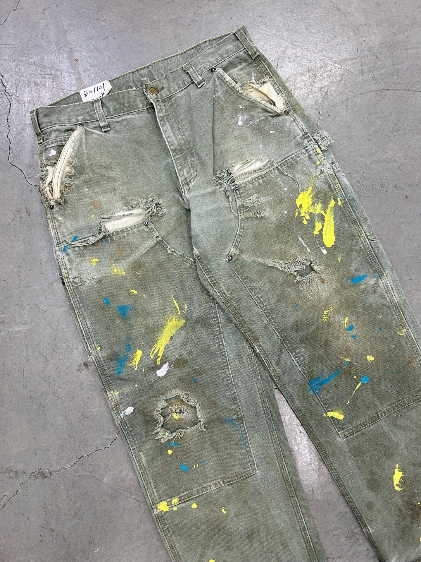 Vintage Vintage Carhartt B136 Moss Green Pants Size US 34 / EU 50 - 2 Thumbnail