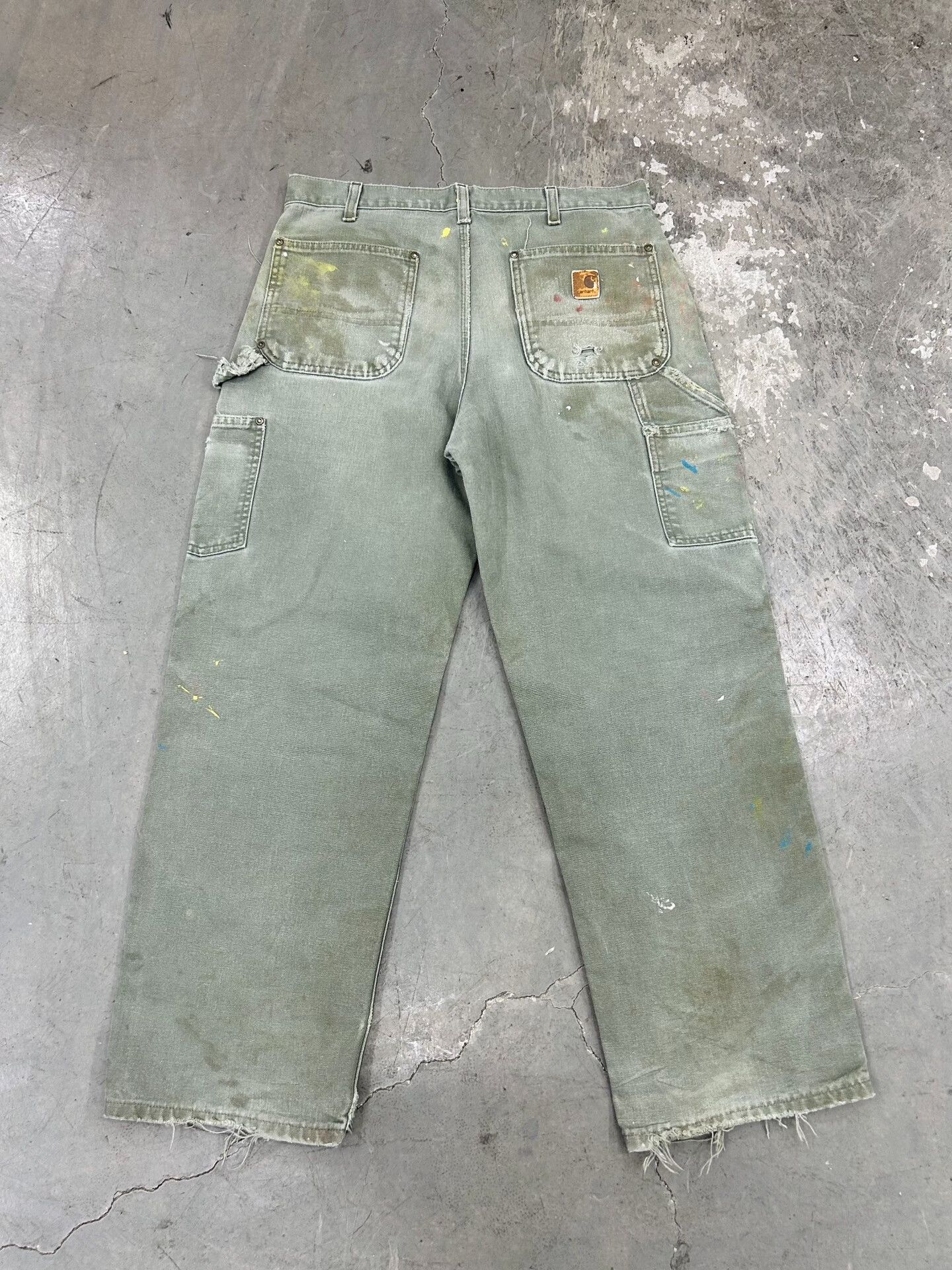 Vintage Vintage Carhartt B136 Moss Green Pants Size US 34 / EU 50 - 4 Thumbnail