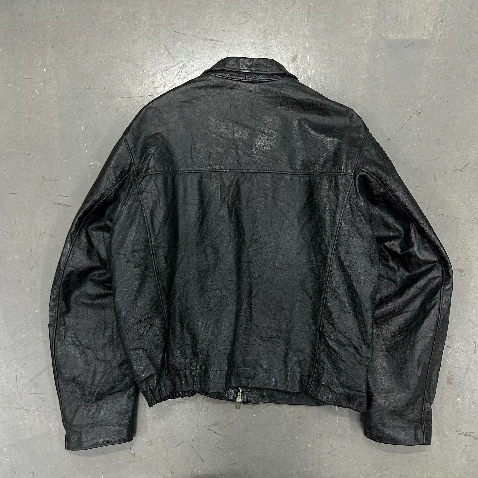 Vintage Vintage 80s French Bomber Leather Jacket Size US M / EU 48-50 / 2 - 4 Thumbnail