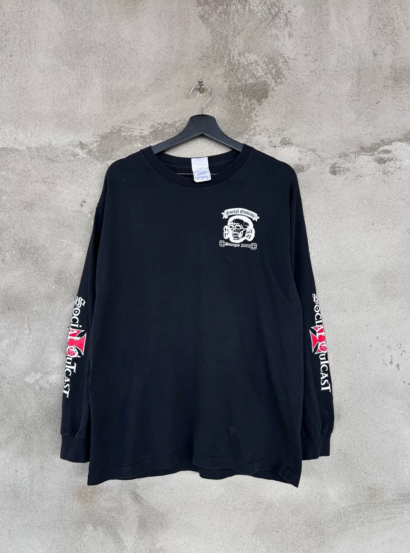 Vintage Vintage Social Outcast 2002 Sturgis Longsleeve T-Shirt Size US M / EU 48-50 / 2 - 2 Thumbnail