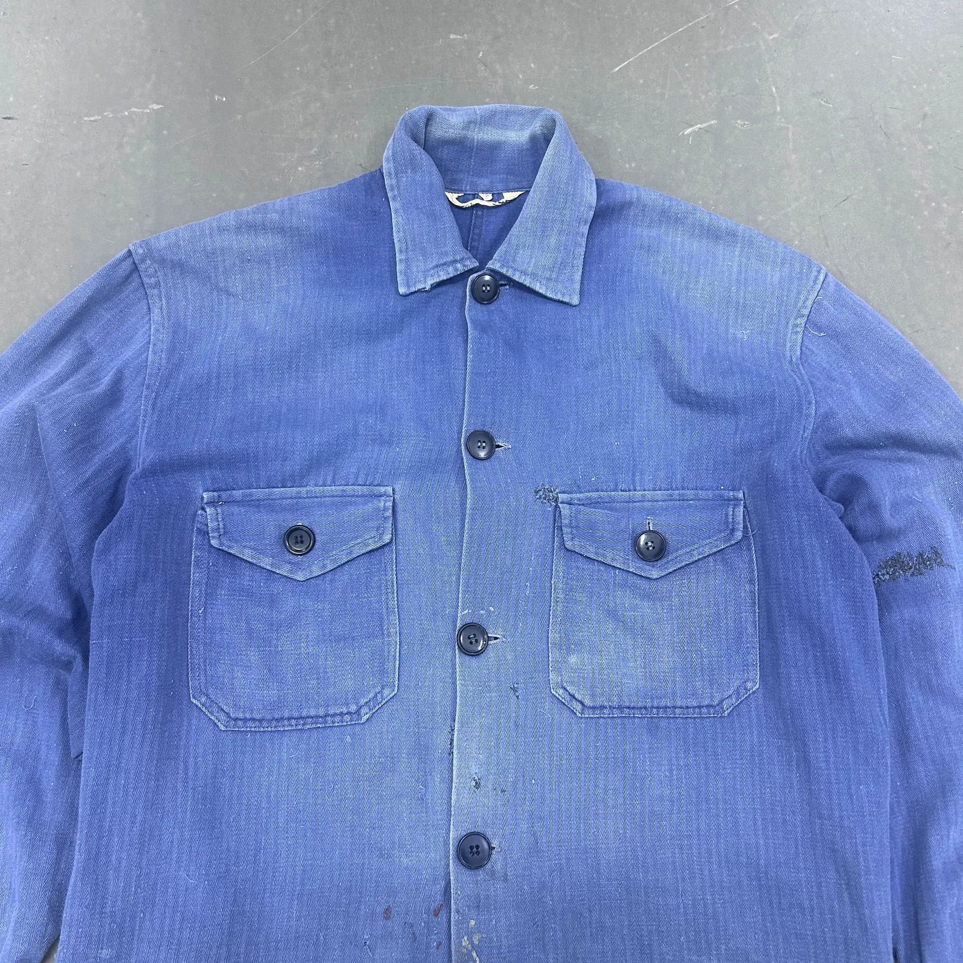 Vintage Vintage 60s French Workwear Jacket Size US M / EU 48-50 / 2 - 2 Thumbnail
