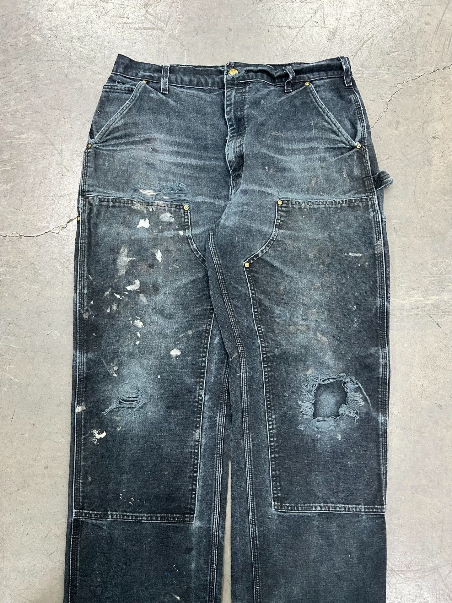 Vintage Vintage Carhartt B01 Black Faded Size US 28 / EU 44 - 2 Thumbnail