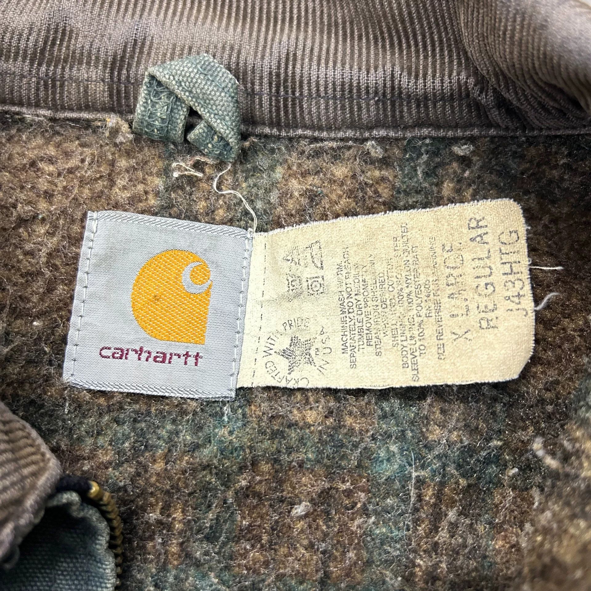 Vintage Vintage Carhartt J43 Detroit Jacket Size US XL / EU 56 / 4 - 3 Thumbnail