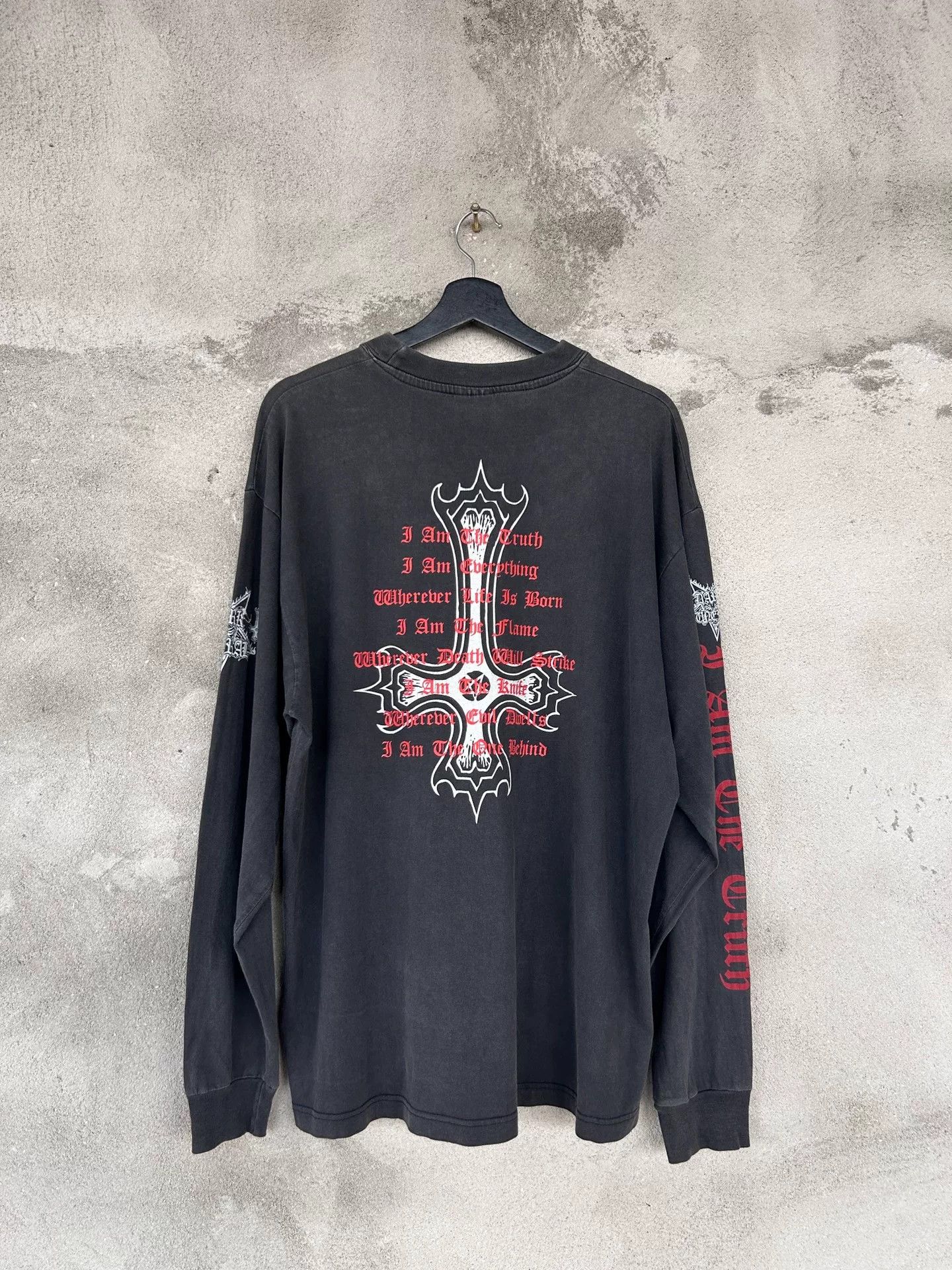 Vintage Vintage 90s Dark Funeral Long Sleeve Tee Size US M / EU 48-50 / 2 - 3 Thumbnail