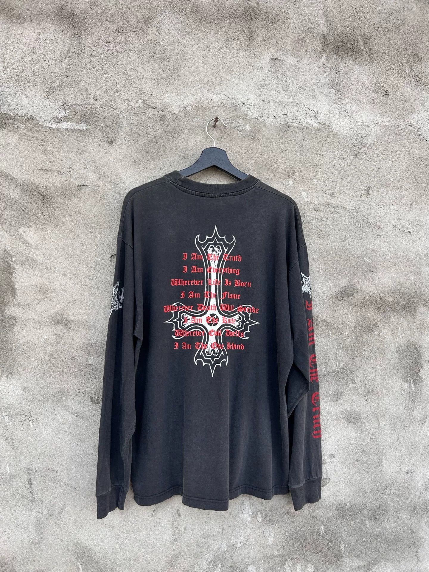 Vintage Vintage 90s Dark Funeral Long Sleeve Tee Size US M / EU 48-50 / 2 - 5 Thumbnail