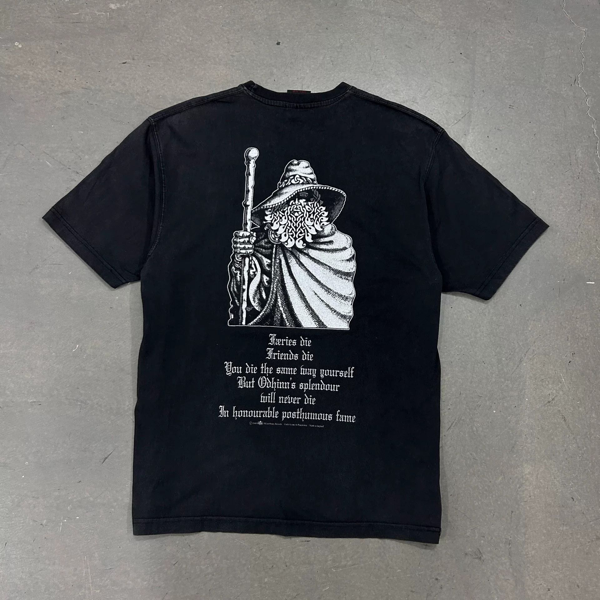 Vintage Vintage 90s Burzum Band Short Sleeve Tee Size US M / EU 48-50 / 2 - 4 Thumbnail