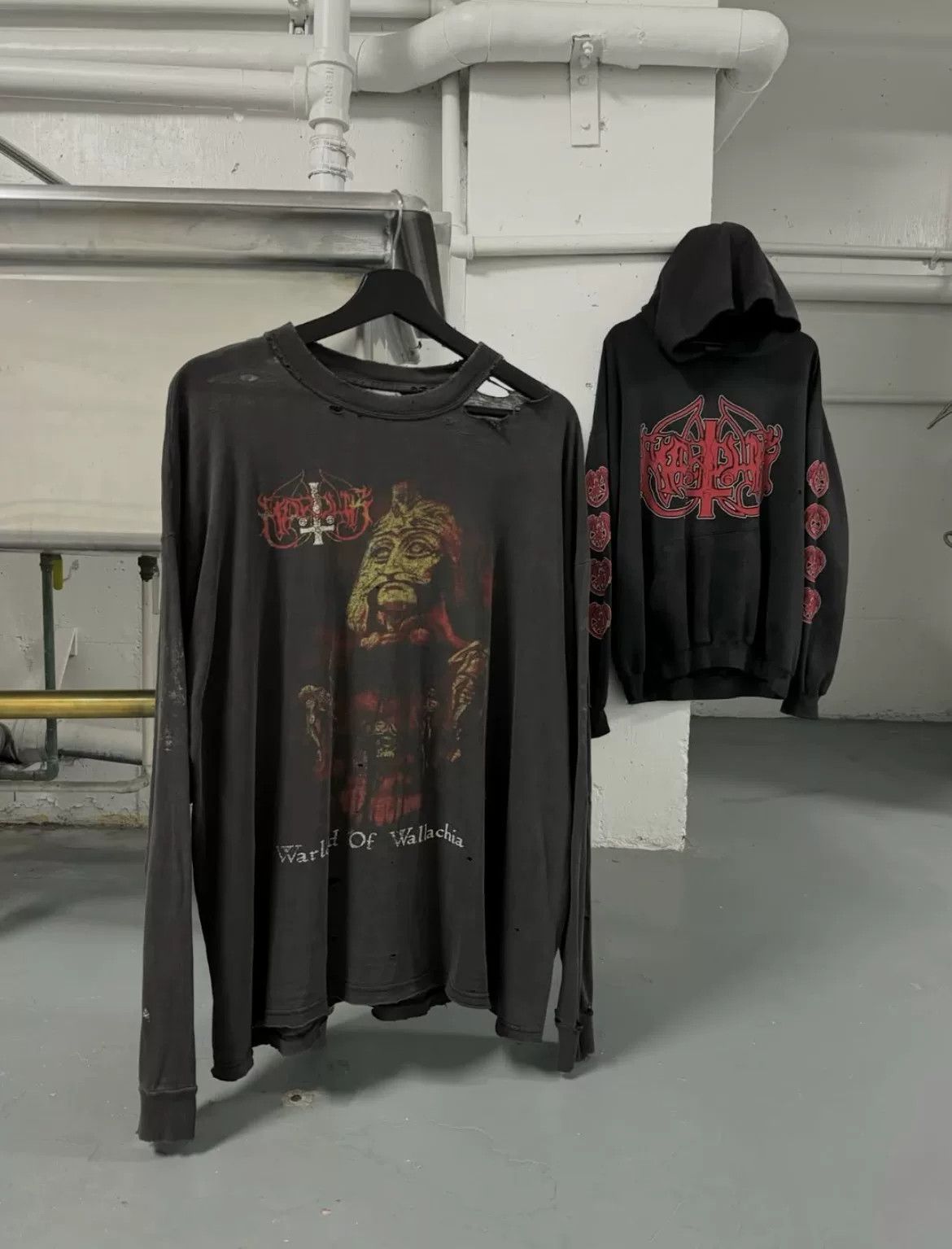Vintage Vintage 90s Marduk Band Long Sleeve Tee Size US M / EU 48-50 / 2 - 6 Thumbnail