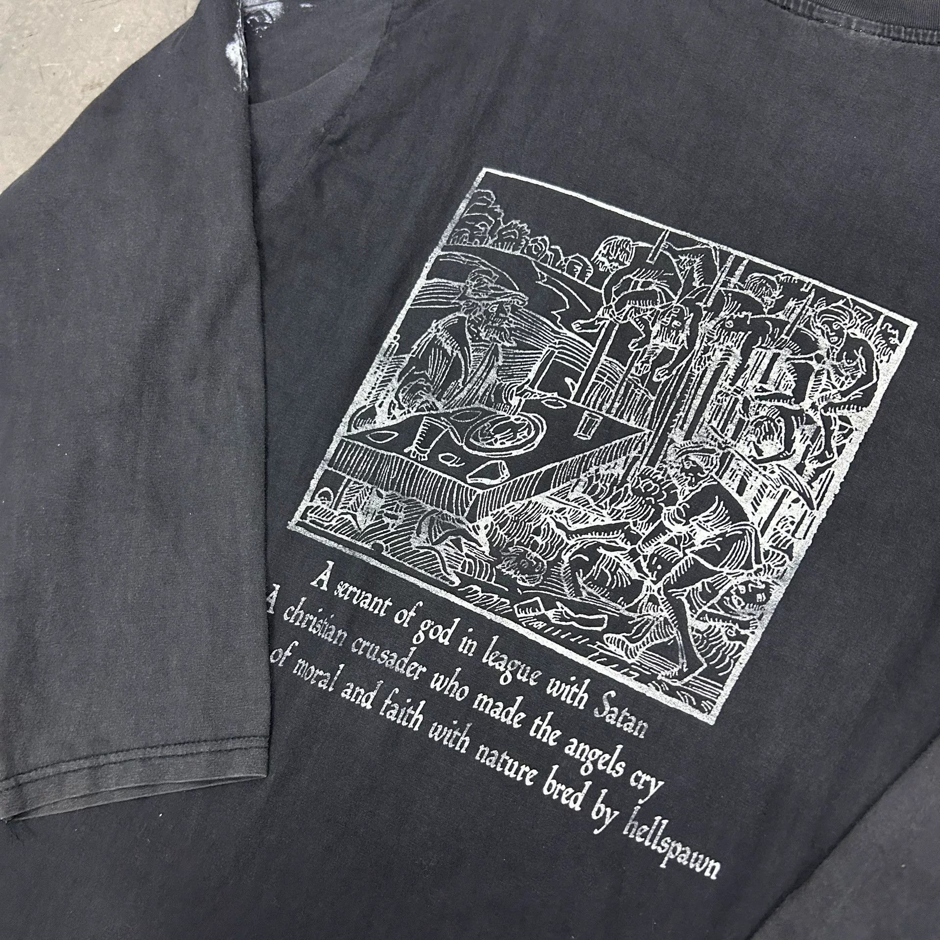 Vintage Vintage 90s Marduk Band Long Sleeve Tee Size US M / EU 48-50 / 2 - 4 Thumbnail