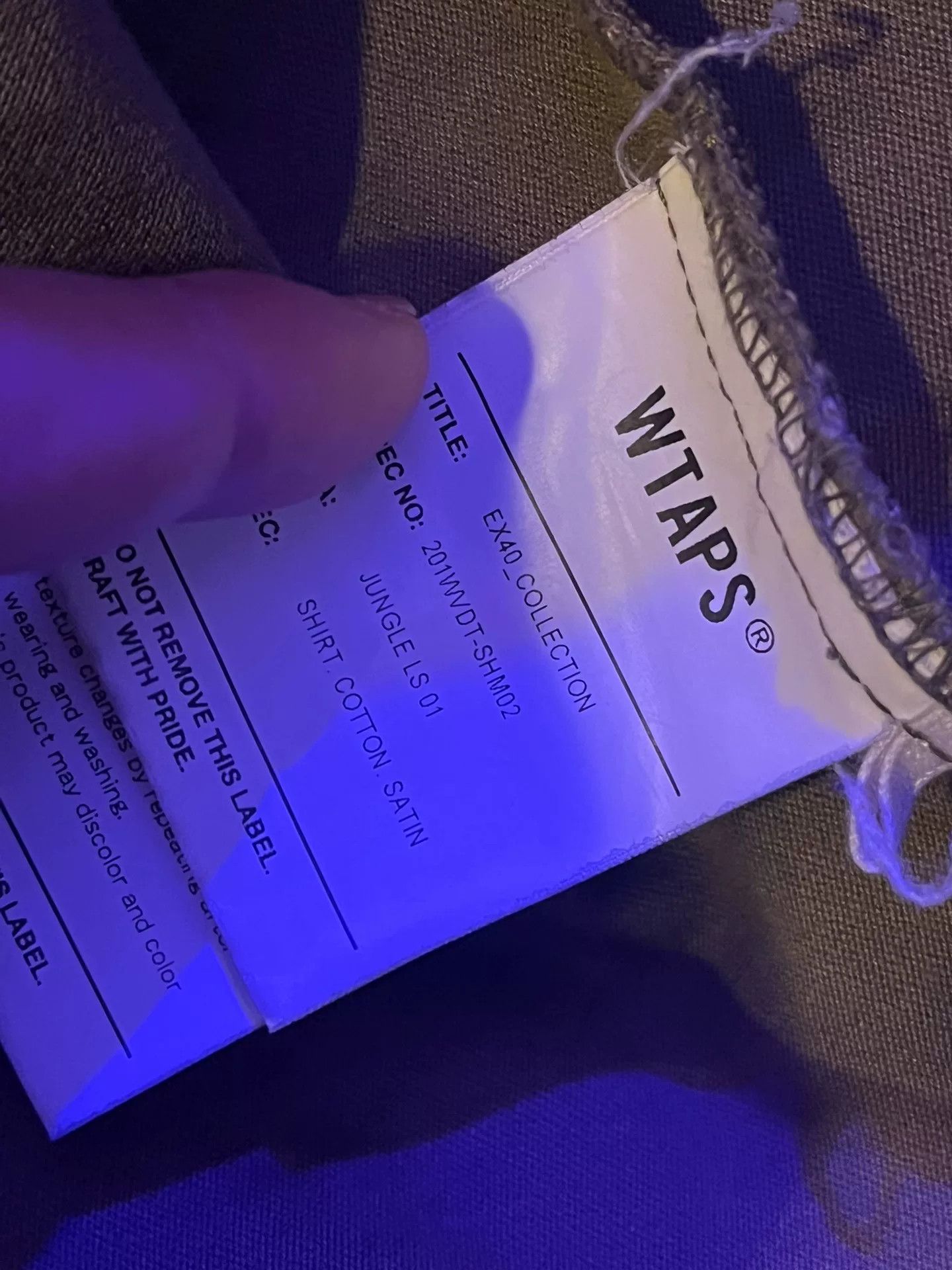 Wtaps WTAPS JUNGLE LS 20ss Shirt Size US L / EU 52-54 / 3 - 5 Thumbnail