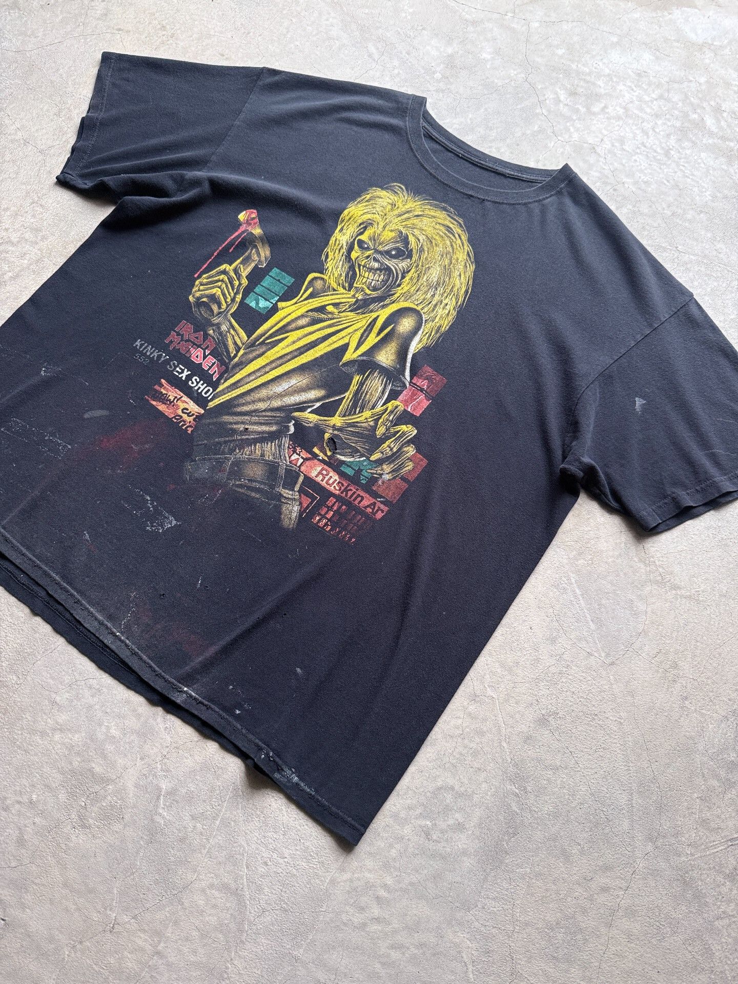 Vintage Vintage Iron Maiden 2012 Tour Band Tee Size US XXL / EU 58 / 5 - 4 Thumbnail