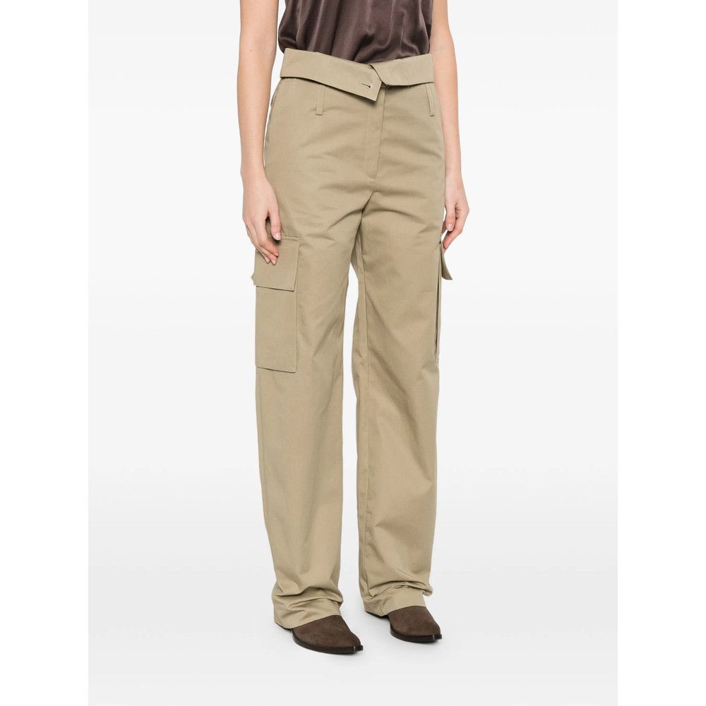 Iro Iro GREEN Trousers - Straight Trousers Size 34" / US 12 / IT 48 - 2 Thumbnail