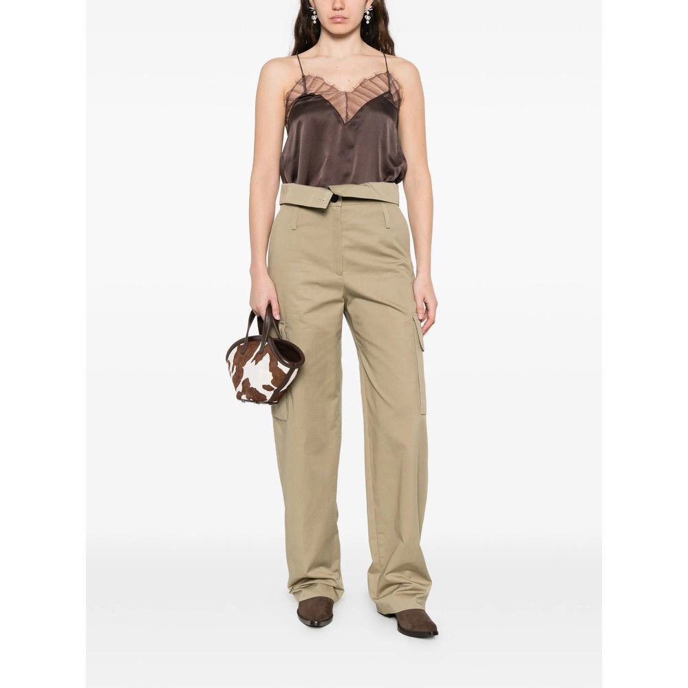 Iro Iro GREEN Trousers - Straight Trousers Size 34" / US 12 / IT 48 - 3 Thumbnail