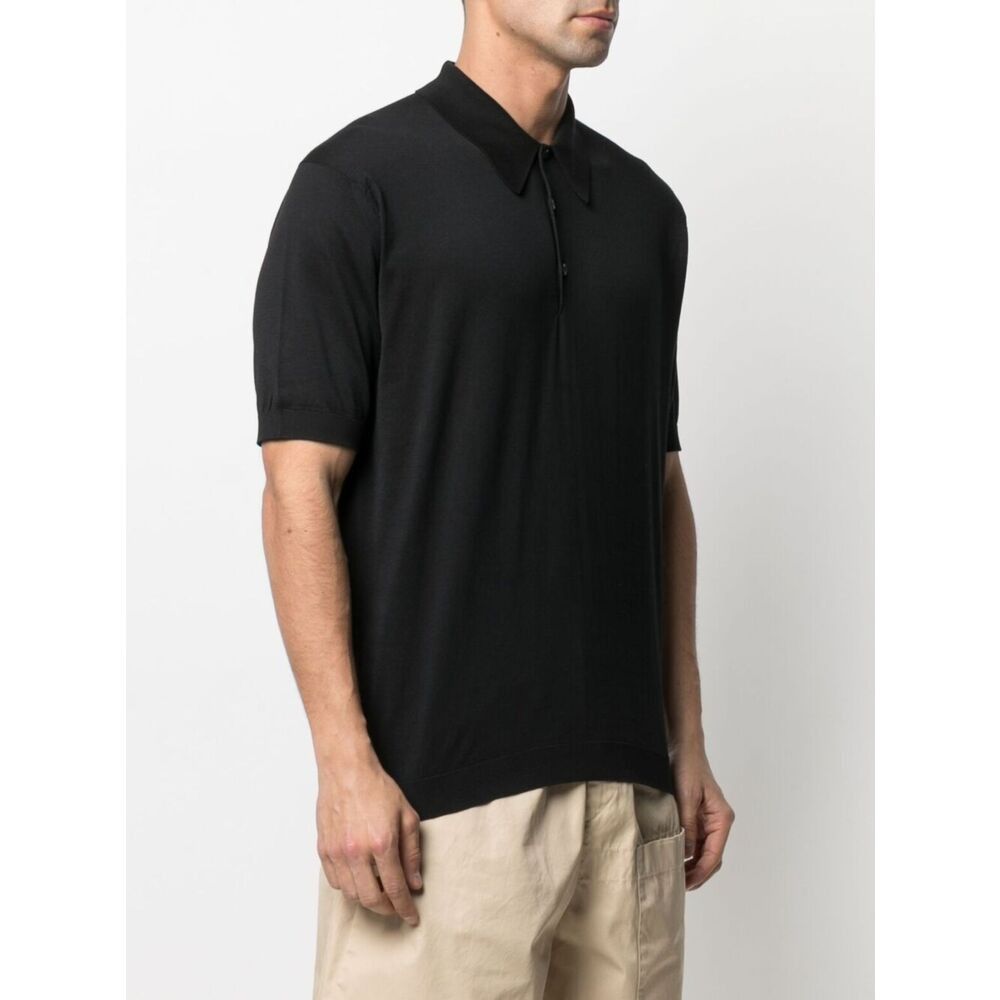 John Smedley John Smedley BLACK Polo Shirts Size US XL / EU 56 / 4 - 4 Thumbnail